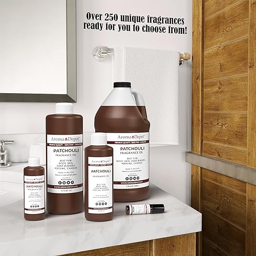 Miniatura 3 de Aroma Depot Pachulí 4 oz. Aceite de fragancia I Perfume I Aceite para la piel I perfumado. Proyectos de bricolaje como velas, bombas de baño,