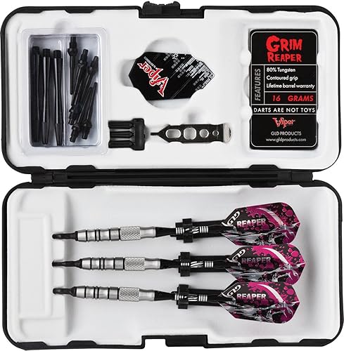 Miniatura 6 de Viper Grim Reaper - Dardos de punta suave de tungsteno 80% con estuche de almacenamientoviaje