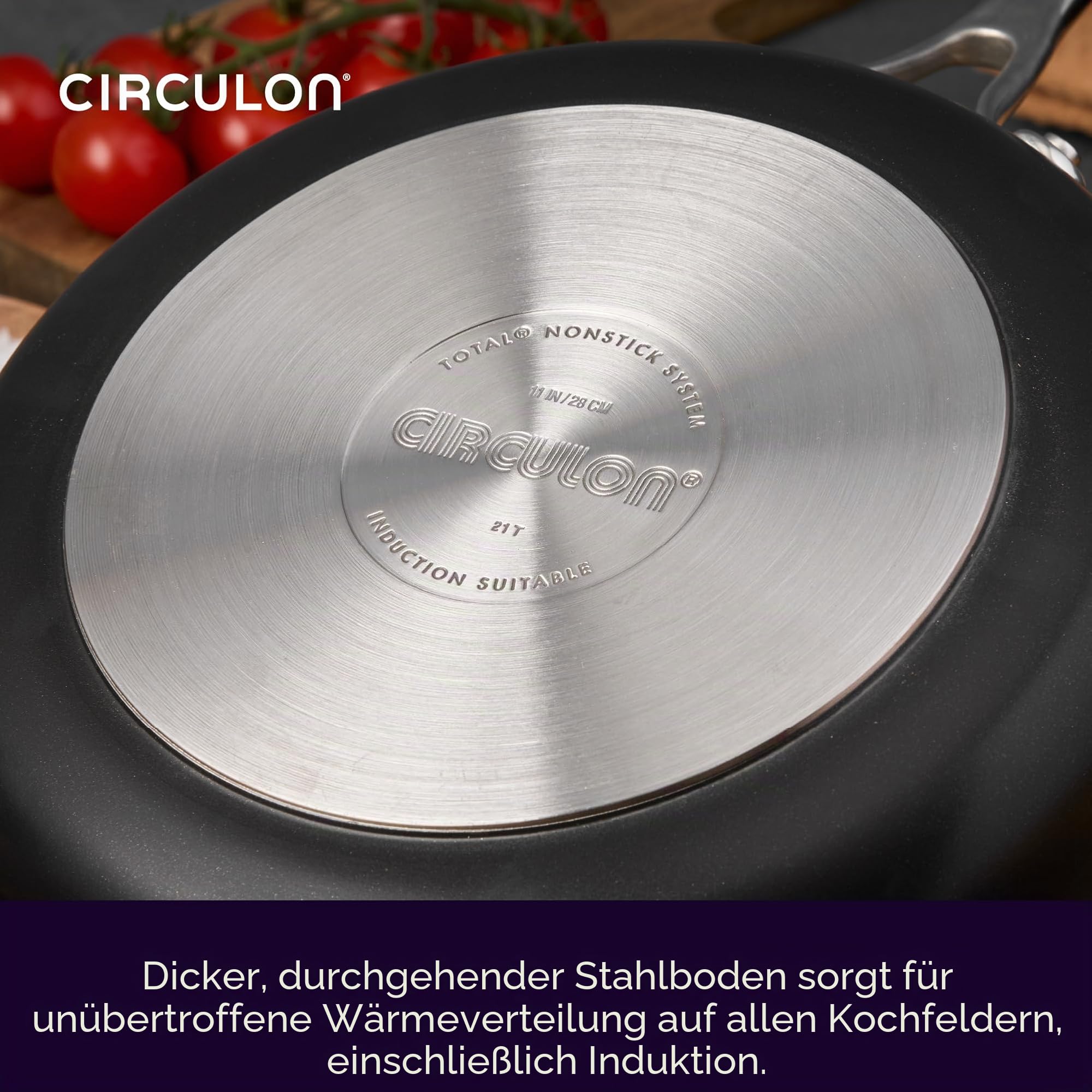 Circulon Style Kochtopf harteloxiert, tief, 26 cm/5,2 l