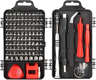 Precision Screwdriver Set, 110 In 1, For Mobile Phone, Smartphone, Game Console, Tablet, Pc And Other Electronic Equipment, Black