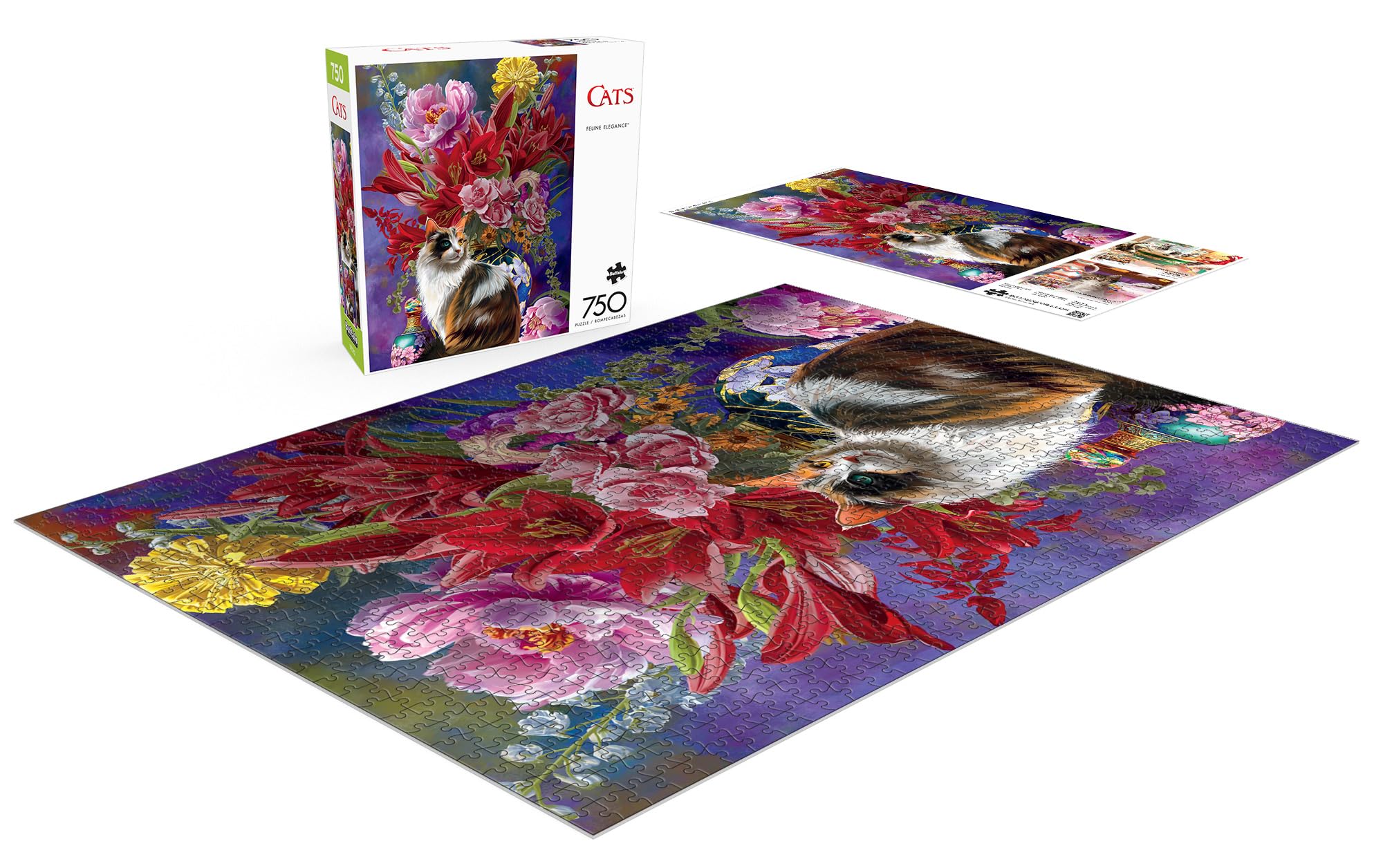 Buffalo Games 17313 Feline Elegance Jigsaw Puzzle, Multi, Multicolor, 24 x 18 inches - Image 4
