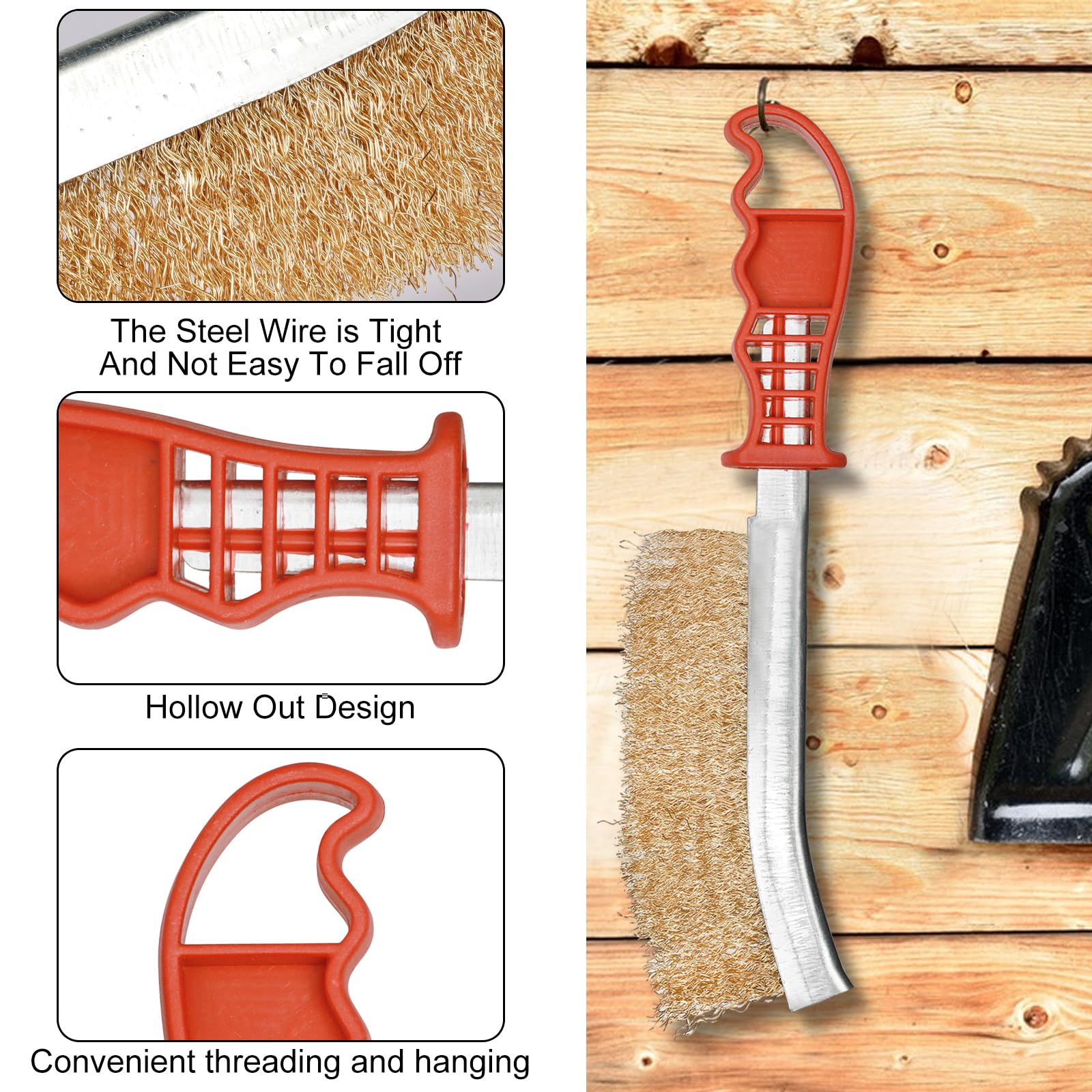 Set Spazzole Acciaio 9 Pezzi - Per Pulizia Ruggine, Vernice E Grasso - Foto 4