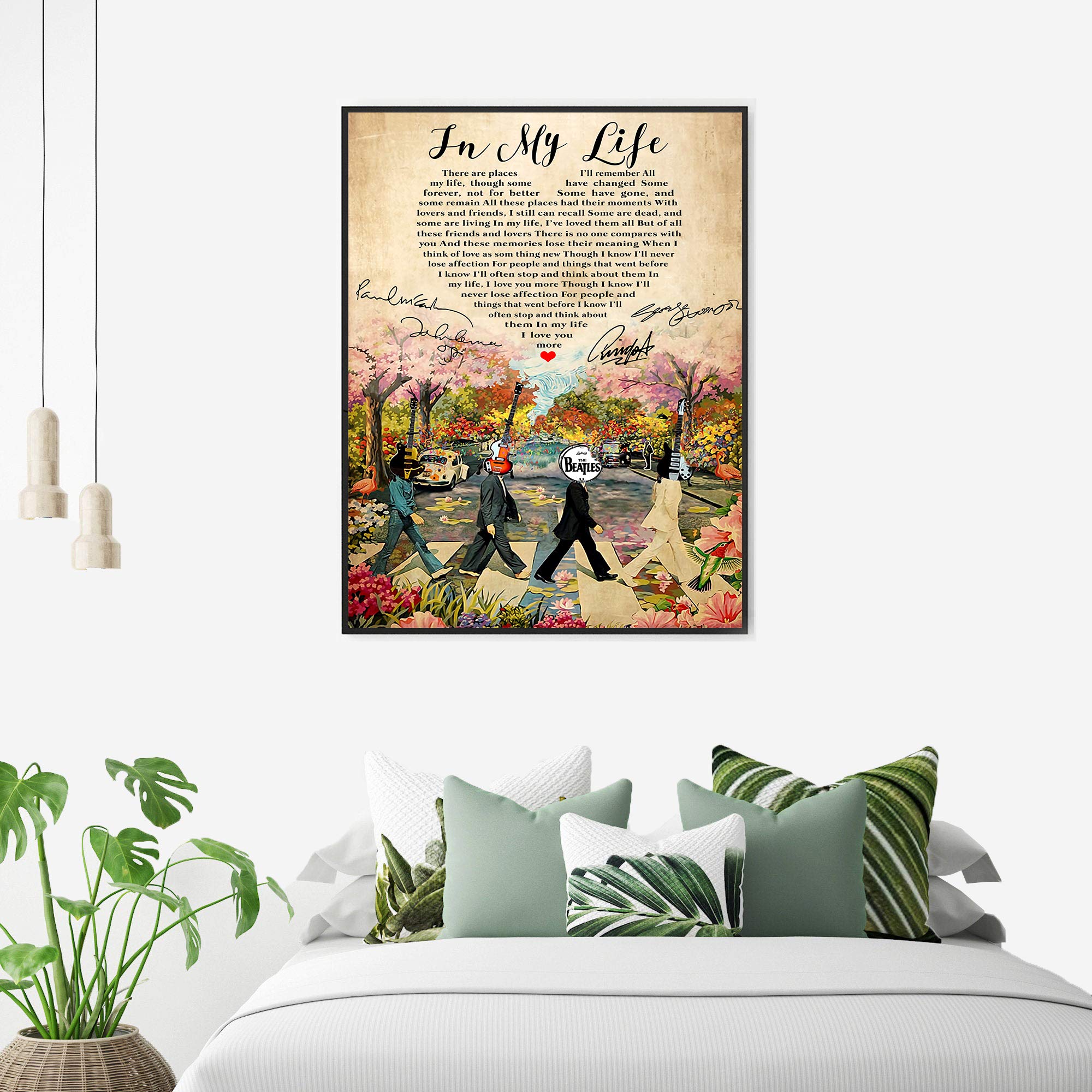 Amazon.com: CREATORY In My Life Lyrics Poster, Song Lyrics Posters