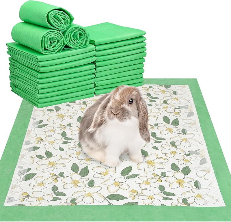 Tapetes Higiênicos Descartáveis Fhiny para Pequenos Animais, com Controle de Odor, 45,72 x 60,96 cm, Pacote com 50