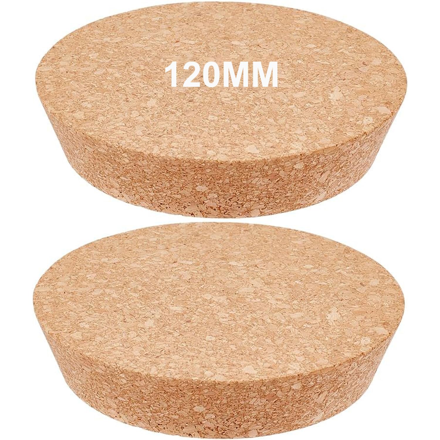 2 Pezzi 90mm Tappi per Bottiglie in Legno Tappi in Sughero Affusolati Grandi Tappi in Sughero Naturale Morbido Affusolati di Ricambio per Lavori di Bricolage, Bicchieri e Bottiglie (12cm)