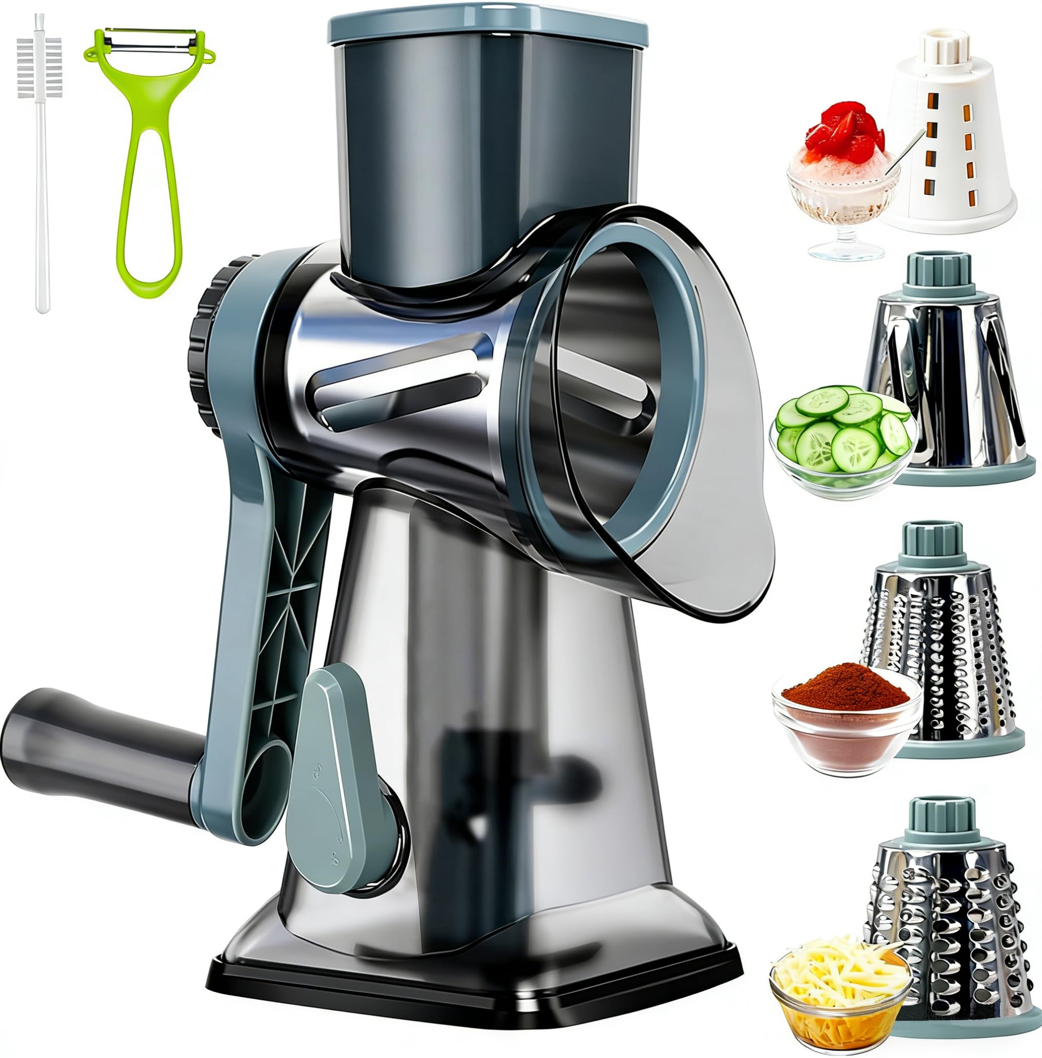 KalraMay Cheese Grater,Rotary Cheese Grater with Handle – 14% Off (...