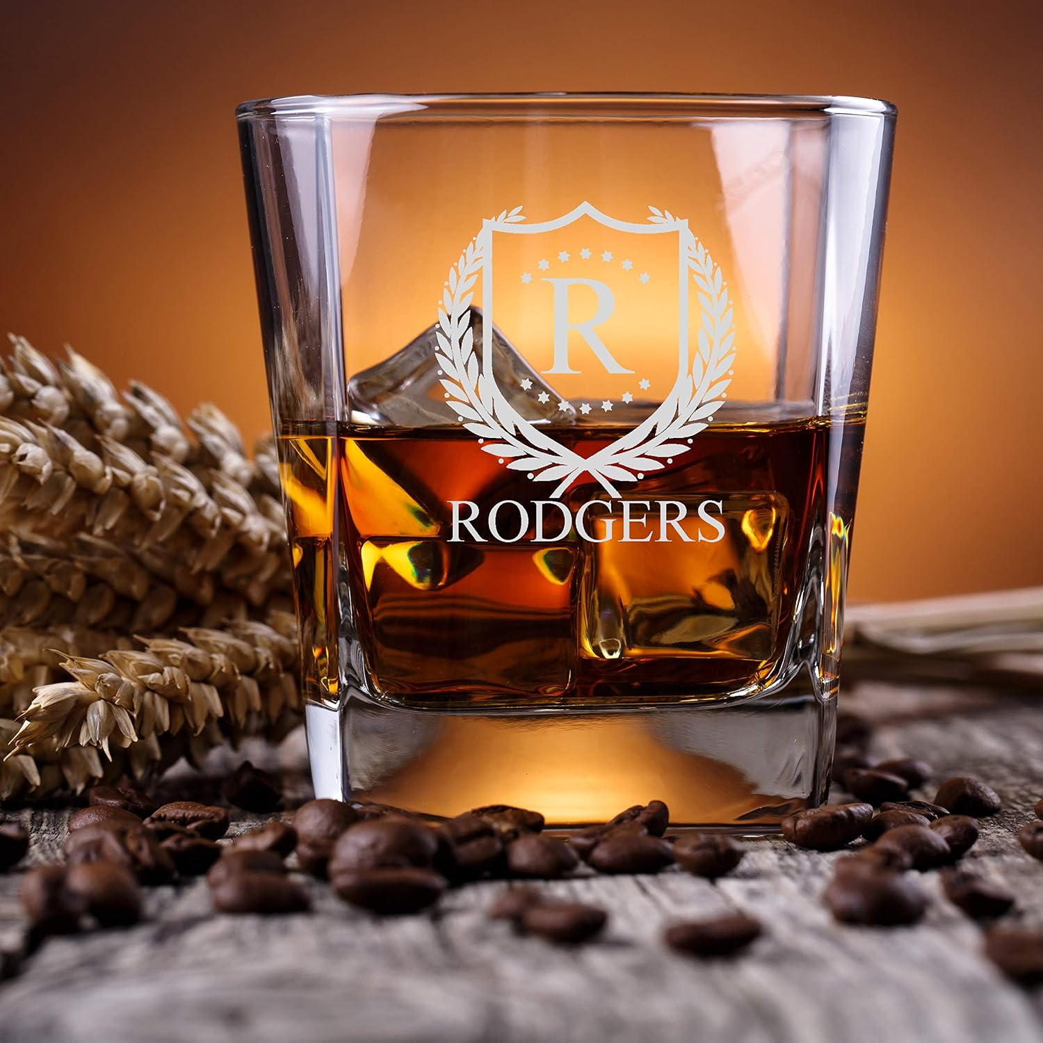 ShieldStar Personalized Whiskey Set Decanter - Custom Engraved Your Way