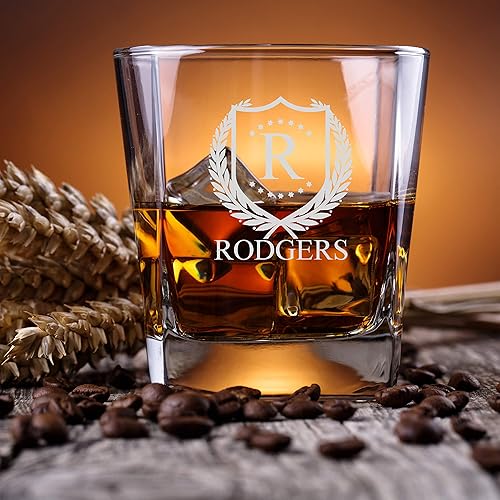 Miniatura 2 de ShieldStar - Juego de decantador de whisky personalizado, grabado a tu manera