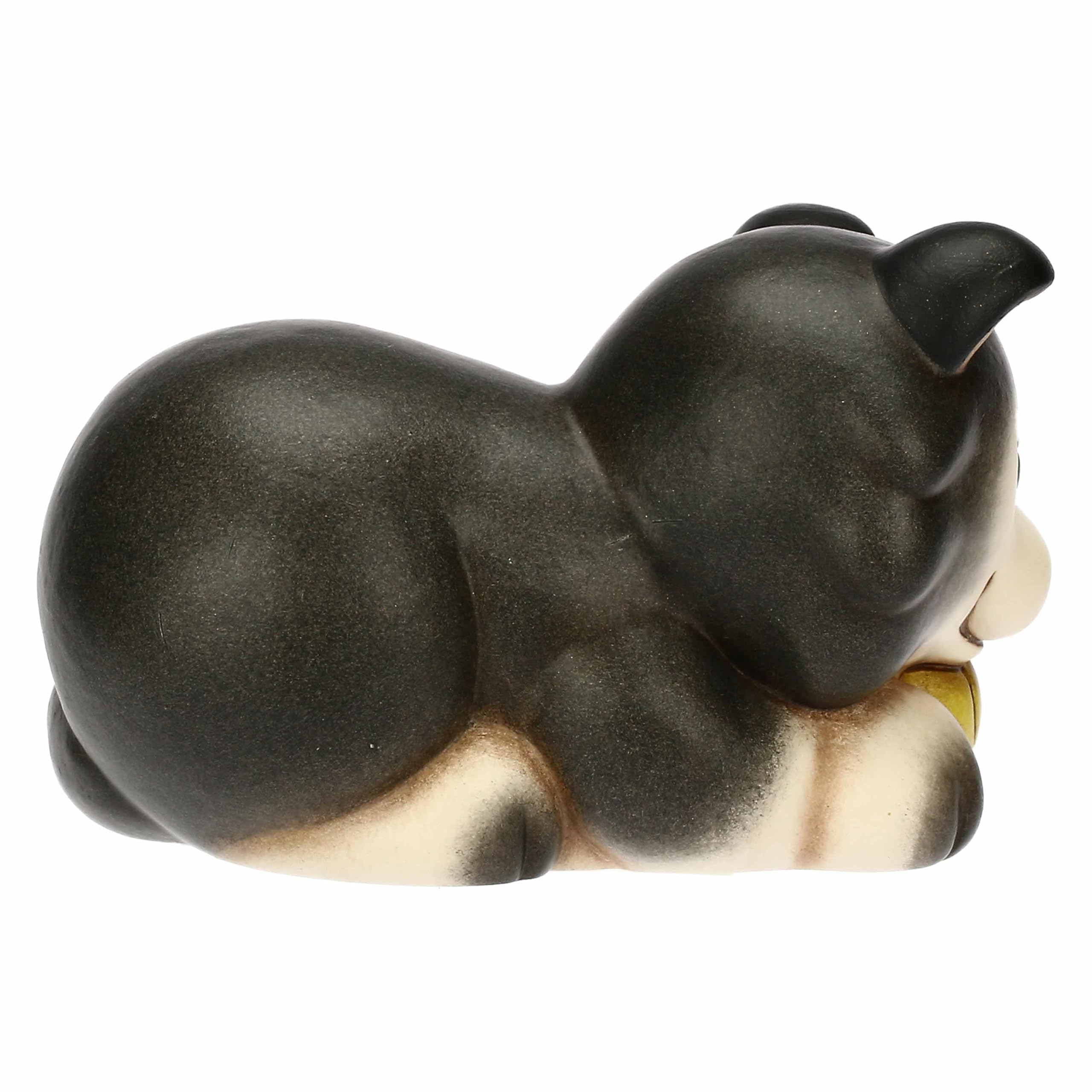 THUN - Husky Polo con pallina in ceramica, piccolo - Thunland - 6,4x10,3x6,6 cm