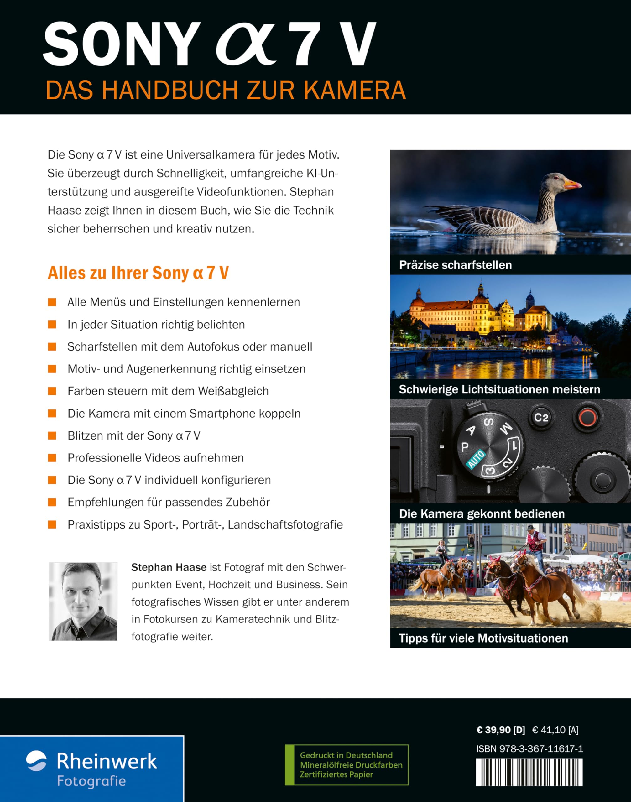 Sony Alpha 7 V: Das Handbuch zur Kamera. Professionell fotografieren mit der spiegellosen Vollformatkamera. Alle Funktionen, Programme und Menüs