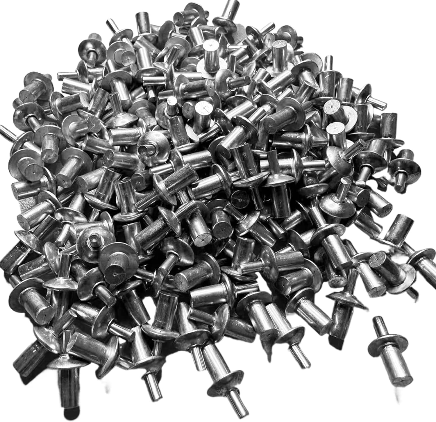 Drive RivetsRivet 200 PCS Aluminum Hammer Drive Rivets with Round Knock