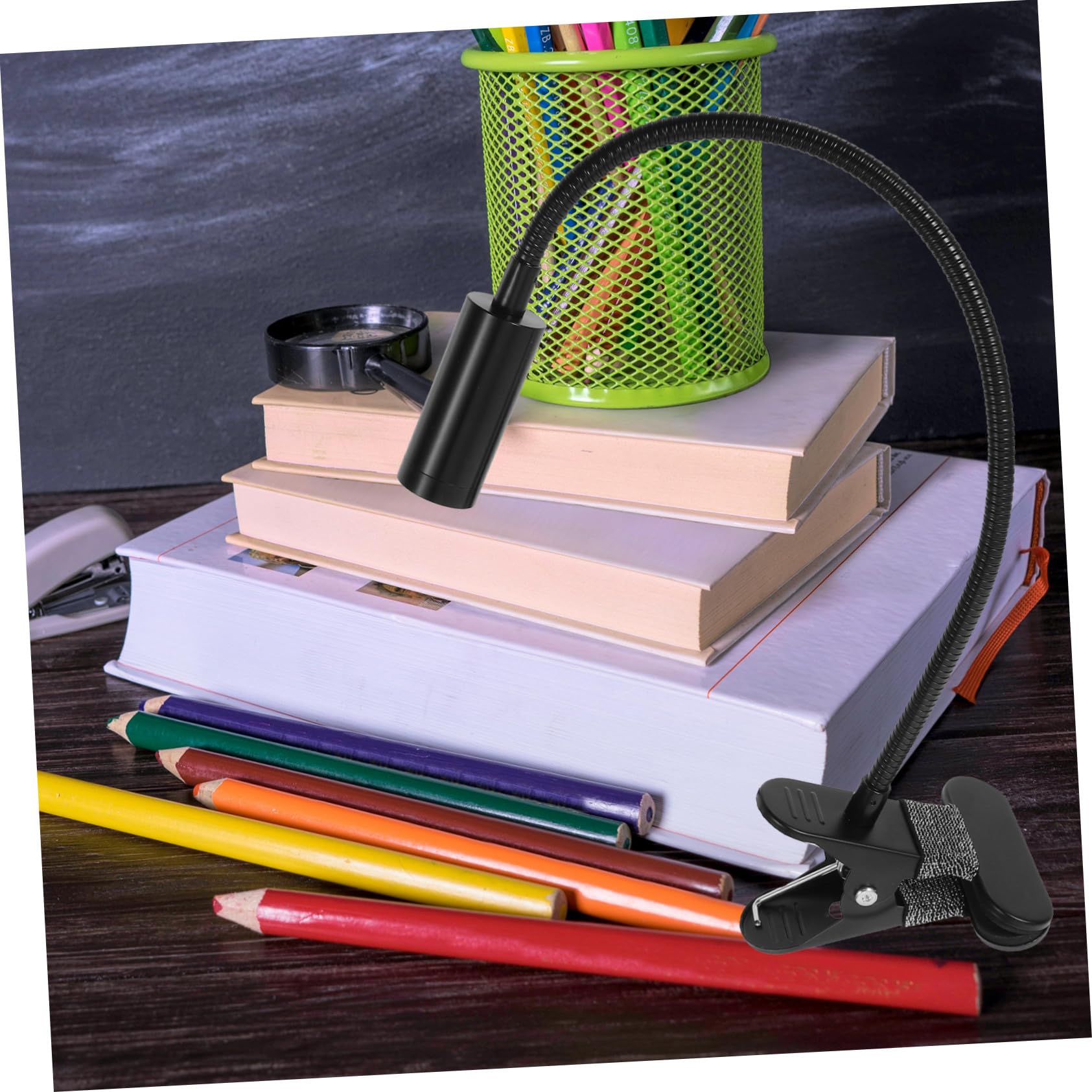 Lampada LED da Lettura Clip 3w, Collo Flessibile Nero