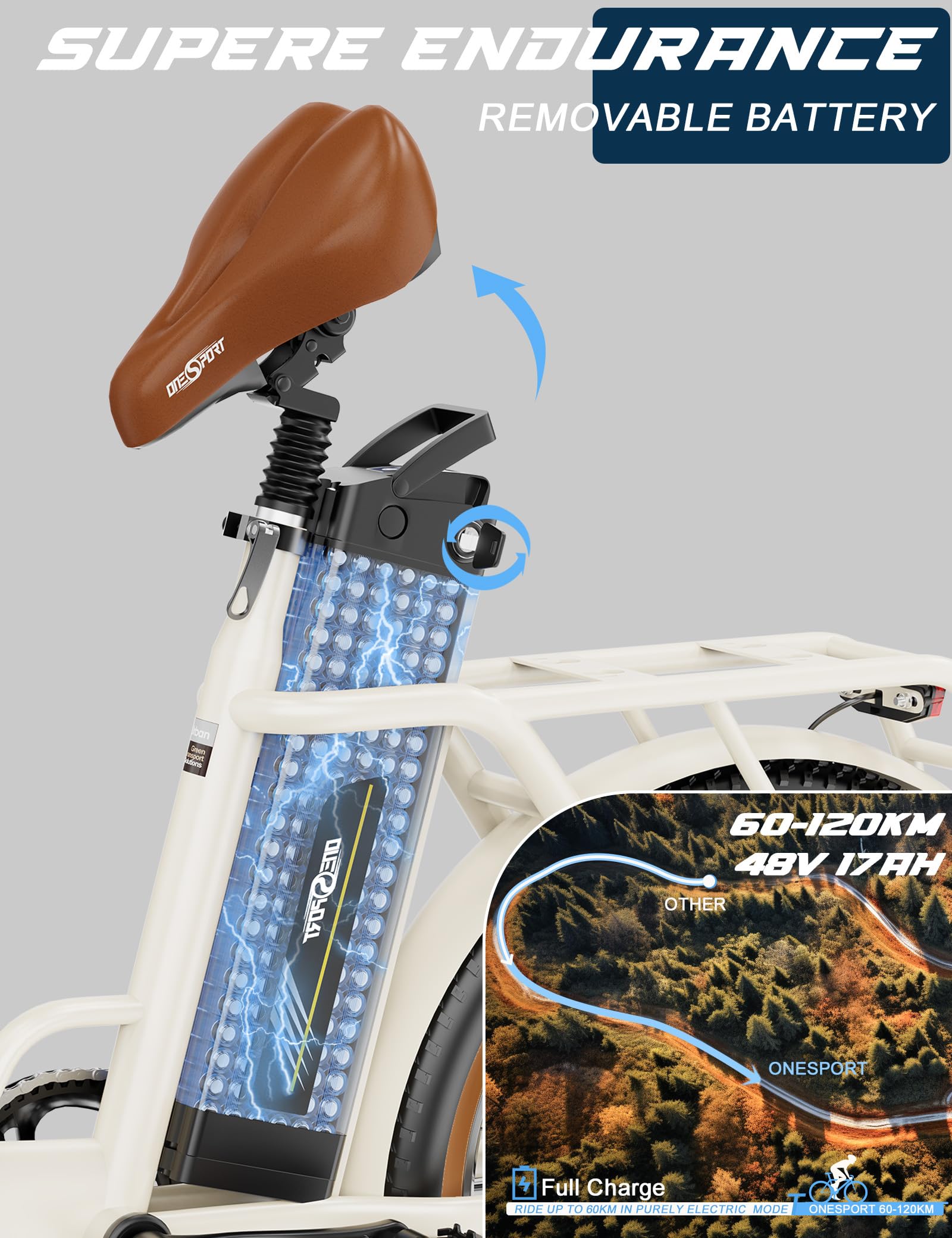 Vélo électrique Fat Bike Hidoes B10 20 Pouces, Batterie 48 V 13 Ah Moteur 1000W - Sport