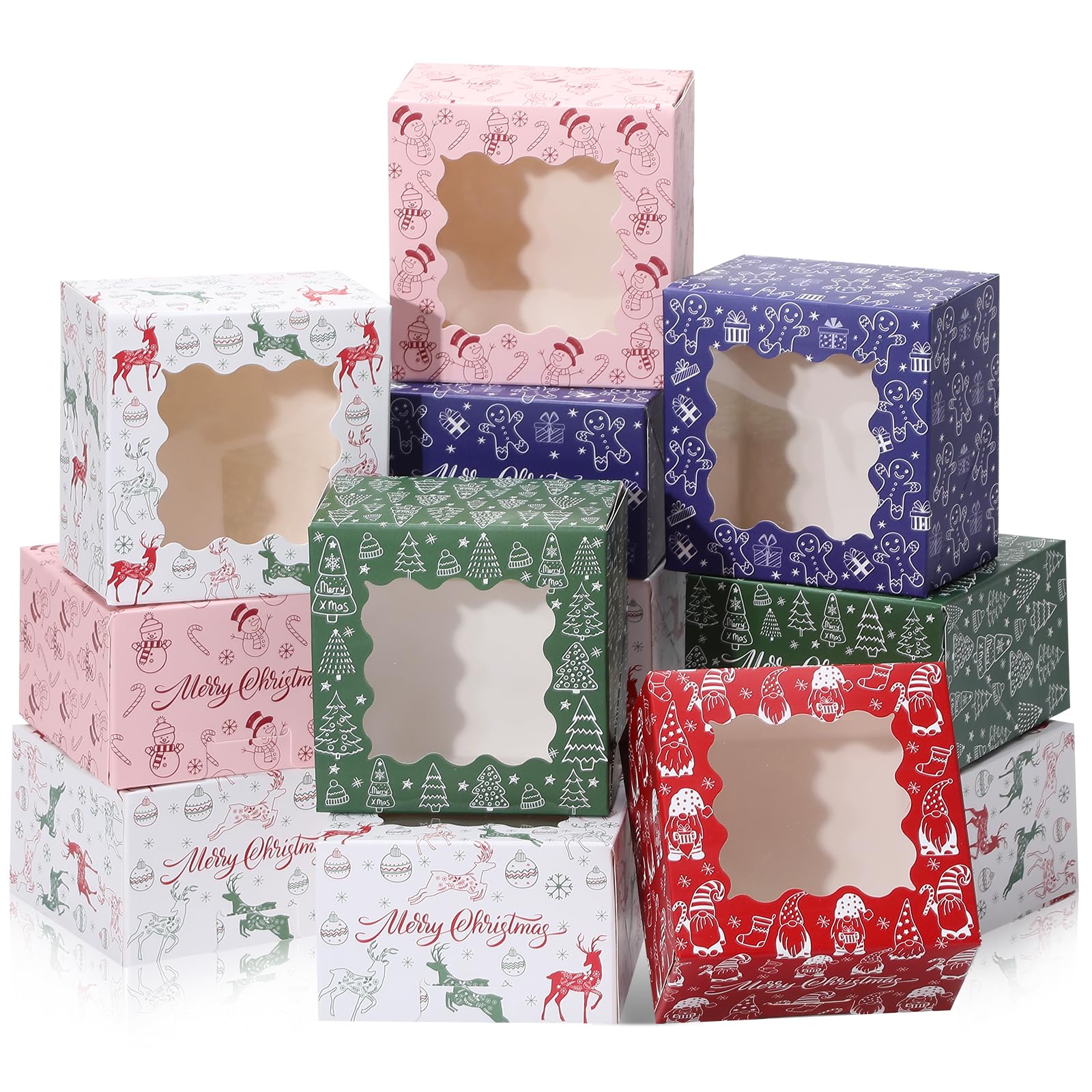 Amazon.com: COTOPHER 30Pcs Christmas Cookie Boxes for Gift Giving