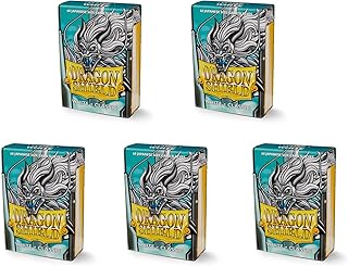 5 Packs Dragon Shield Classic Mini Japanese White 60 ct Card Sleeves Value Bundle!