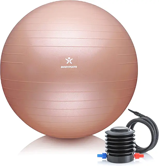 BODYMATE Gymnastikball: Yoga Ball für Fitness, Büro & Core Training