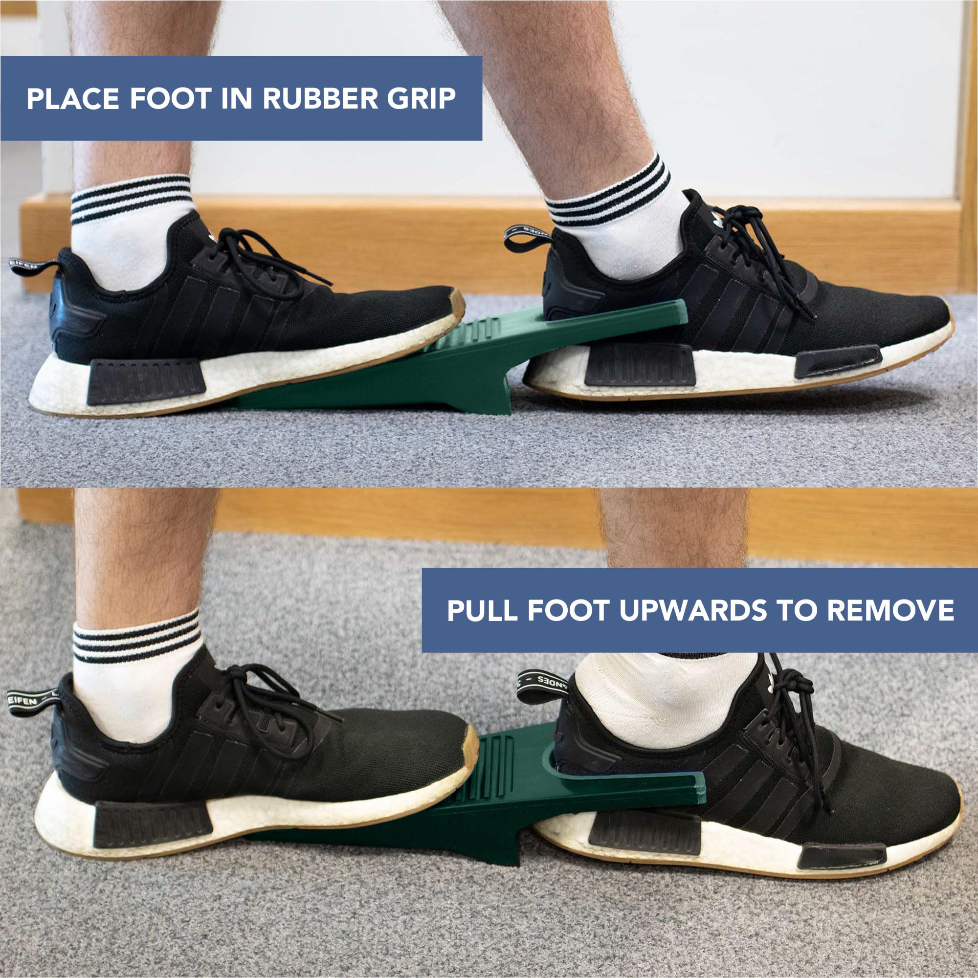 HEFTMAN Boot Jack - 2 removedores de botas de agua resistentes, Green, Talla única