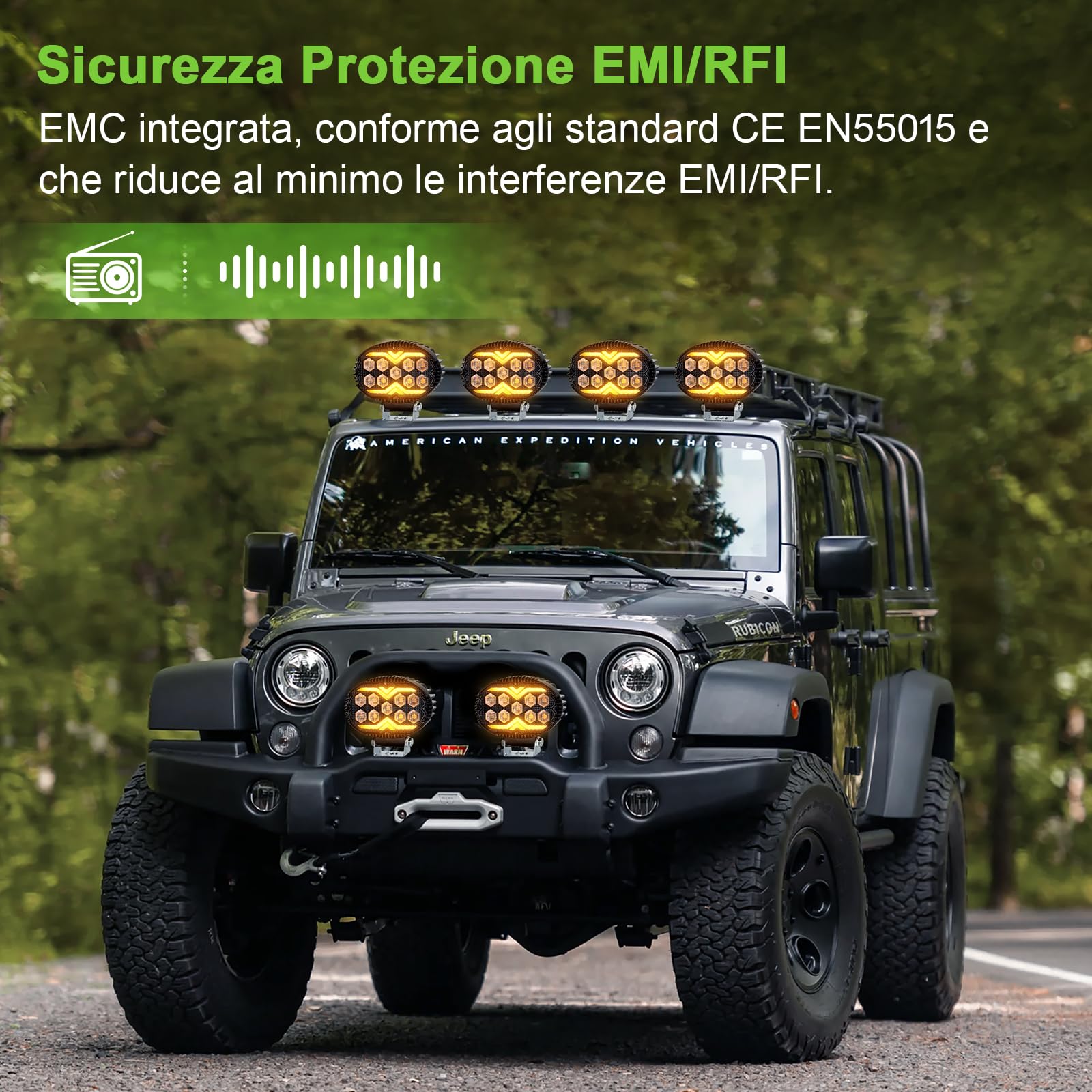 2PCS Faro di Inondazione da Lavoro Led, 6000K/3000K Giallo Bianco LED Fuoristrada a Fascio Largo Impermeabile IP67 Faretti LED per Camion Macchine Agricole Escavatori Rimorchi Furgoni