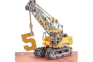 Liif 3D Pop-Up Birthday Card for Five-Year-Old Boys