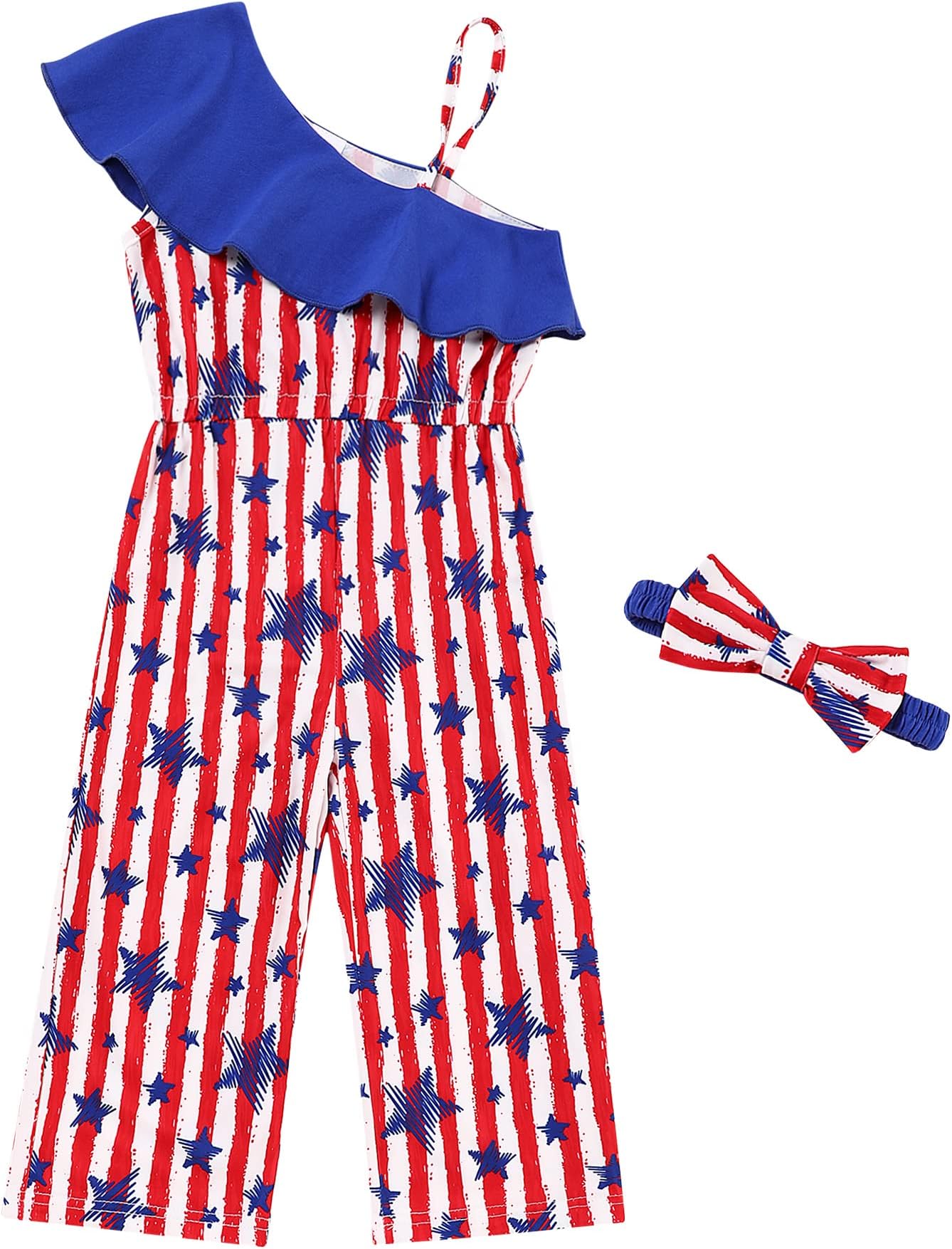 oklady 4th of July Outfits Toddlers Girls Summer Clothes 24 Months 3T 4T 5T 6T Girl 4th of July Outfits