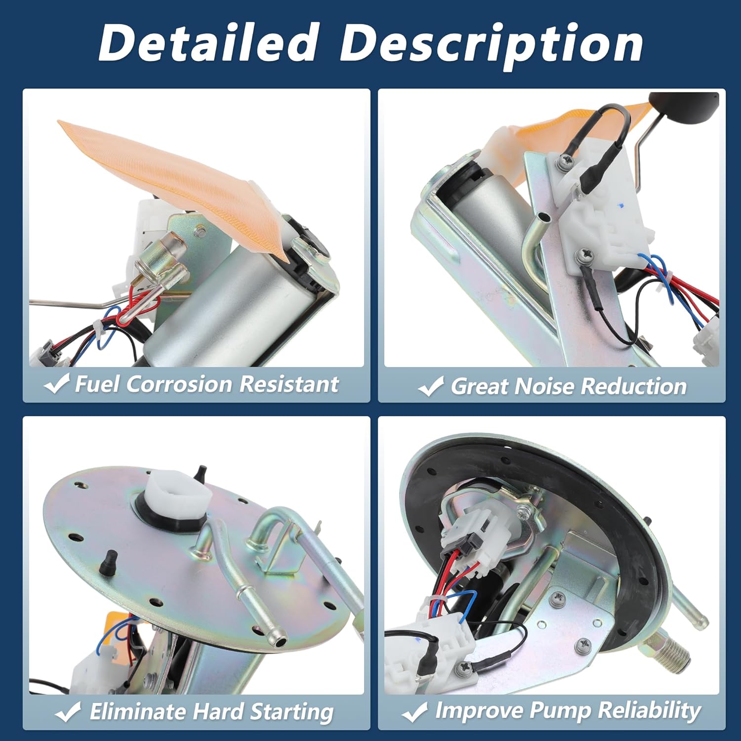 Fuel Tank Sending Unit for Toyota Corolla 1994-1996 1.6L 1.8L Fuel Pump Level Sending Unit Module for Geo Prizm 1993-1997 No.23206-02020