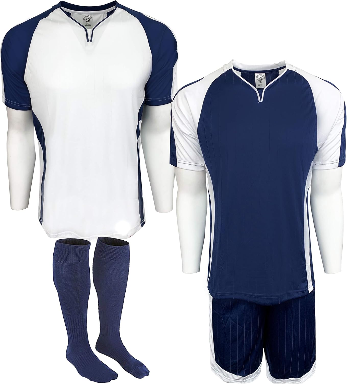 Soccer Jerseys, Short and Pair of Socks, 4pcs Set (Two Jerseys, One Short and One Pair of Socks)