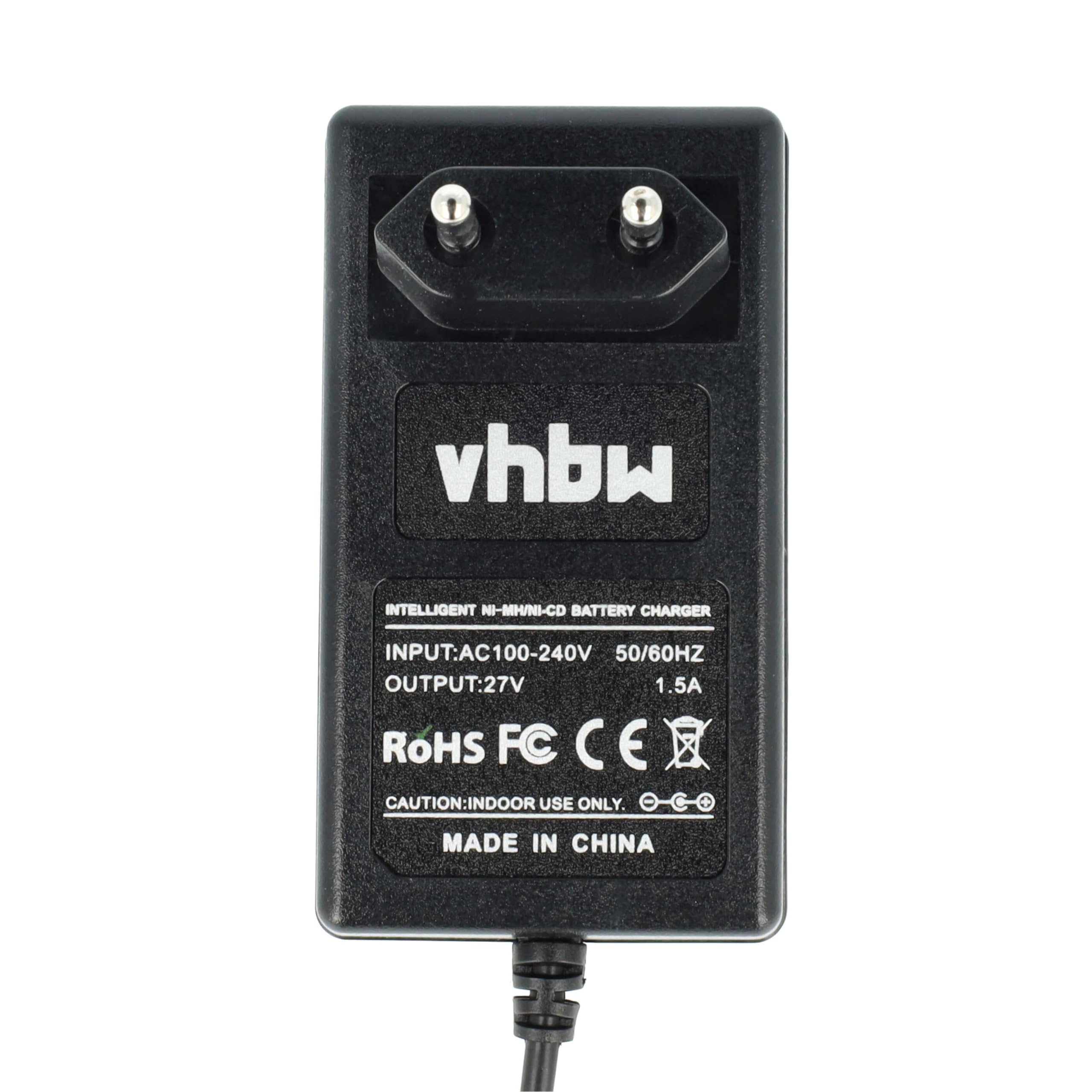 vhbw Chargeur Compatible avec Black & Decker HP231, HP131, HP131K-2, FSL96, HP9060, HP 131K-2, HM9600 Batteries Ni-CD, NiMH d'outils, 1,2V