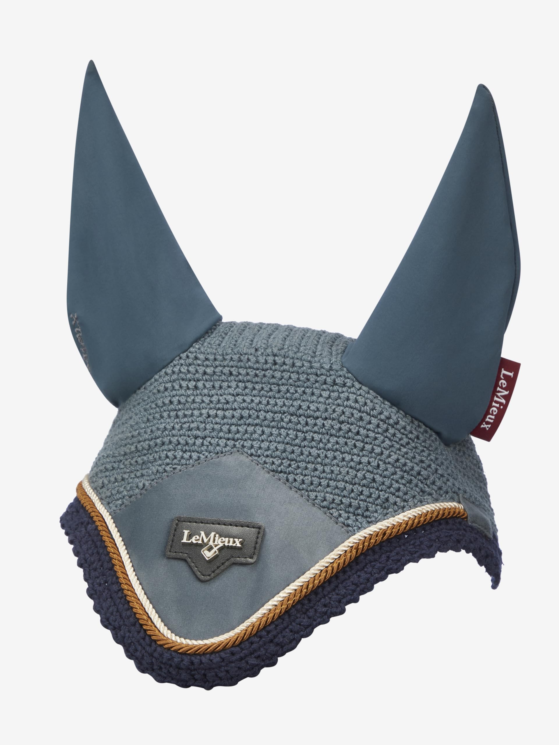 Bonnet anti-mouches LeMieux Loire pour cheval avec oreilles respirantes et détails en satin