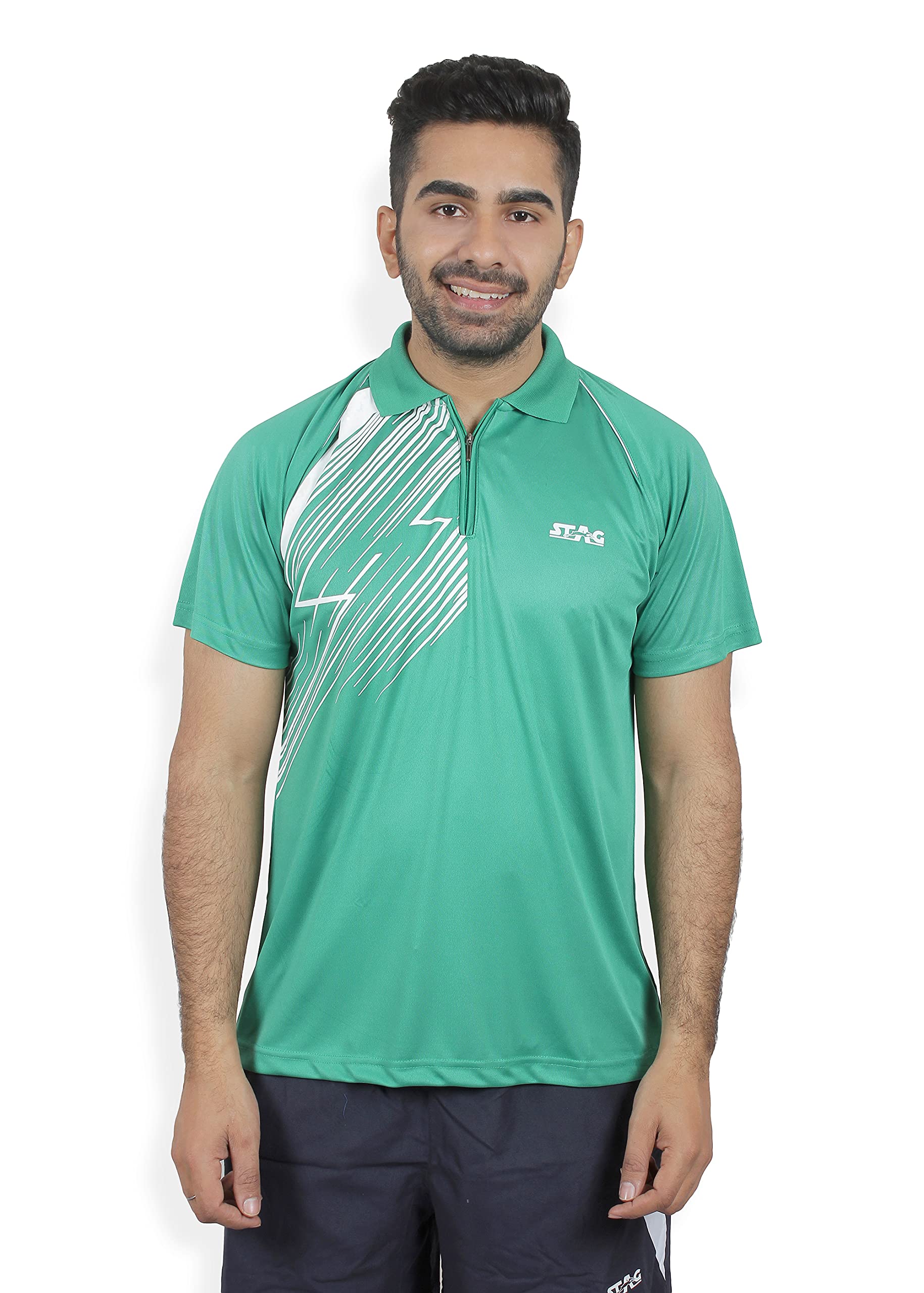 STAG Men's Solid Regular Fit T-Shirt