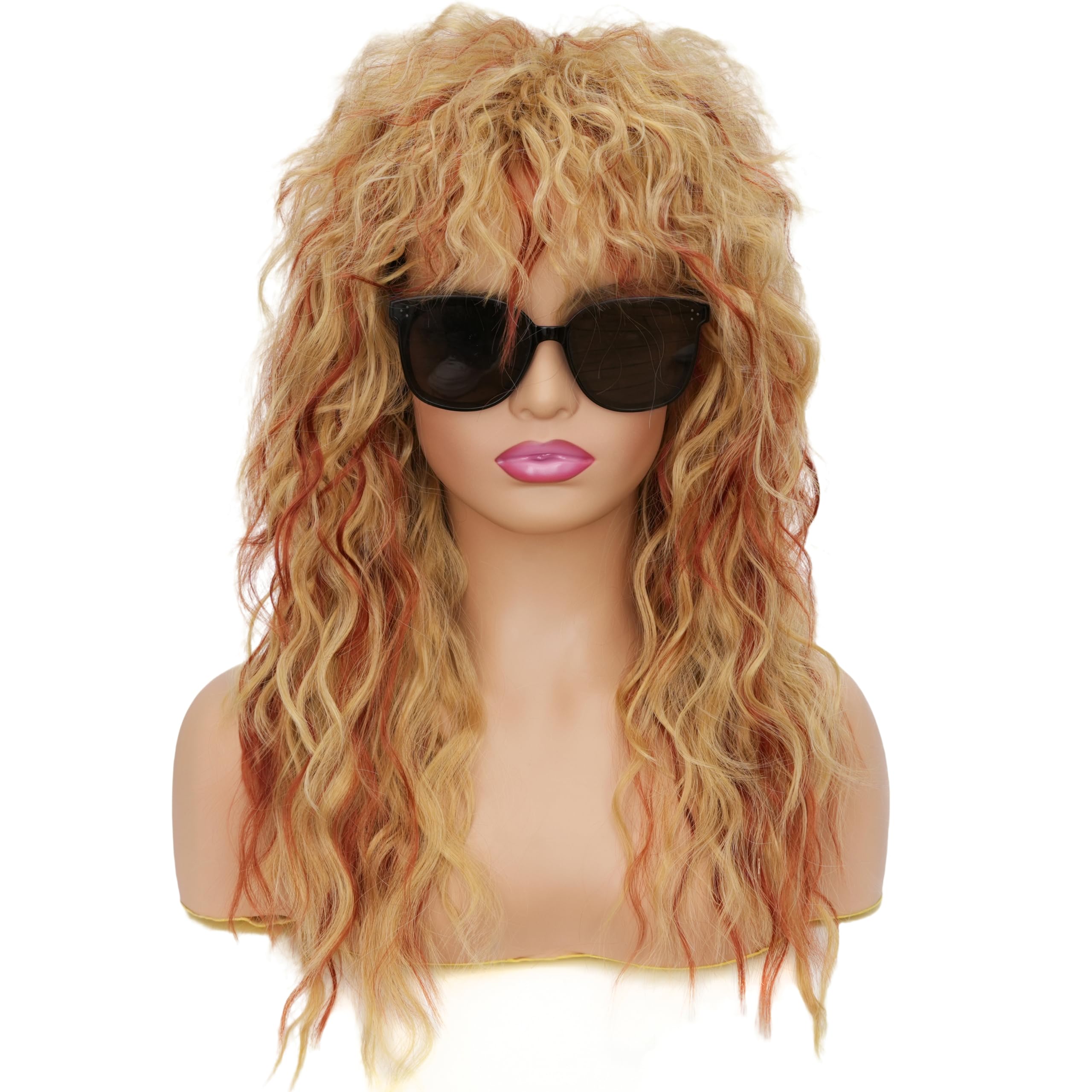 Photo 1 of Miradin Brown Blond Wig - 70s/80s Rocker Style