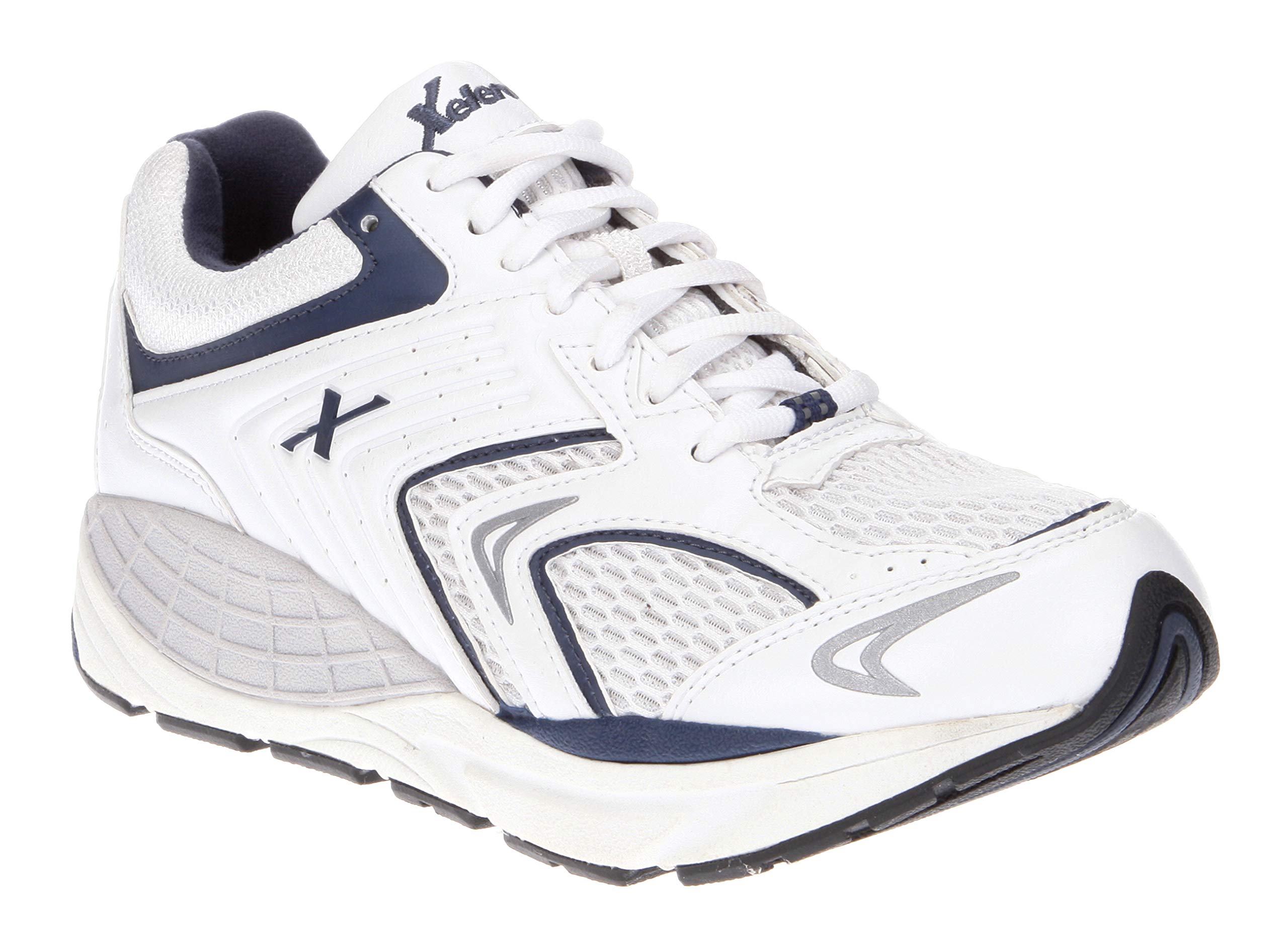 Xelero Matrix - Men's Motion Control Walking Shoe White/navy Mesh - 10.5 Medium