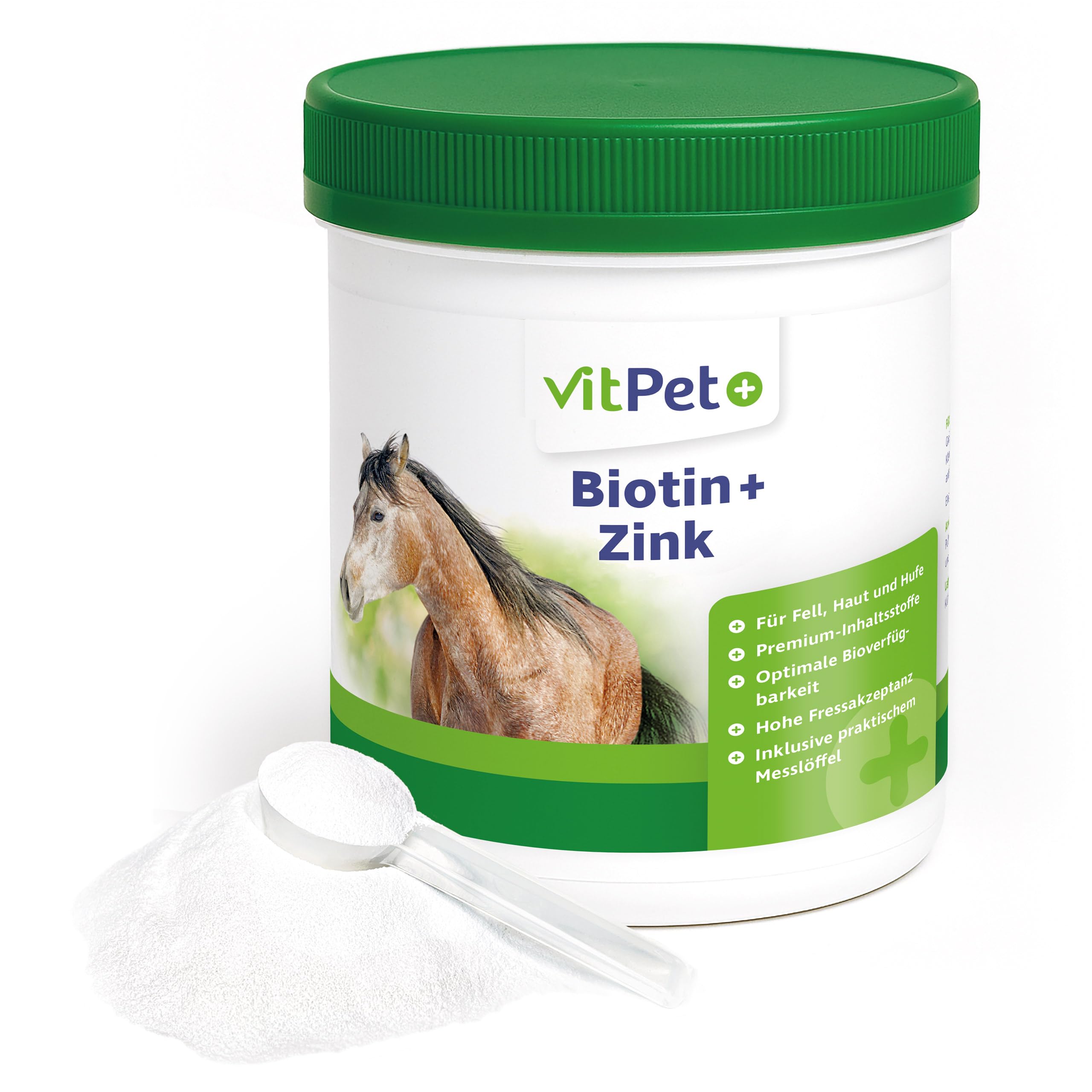 Biotin Plus Zinc Complément alimentaire cheval 1,2 kg peau pelage sabots mucus eczéma