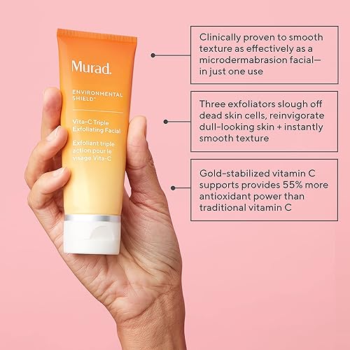 Miniatura 2 de Murad Environmental Shield Vita-C Triple Exfoliante Facial – Exfoliante Facial Exfoliante con Vitamina C Estabilizada Oro Antioxidante – Suavizante