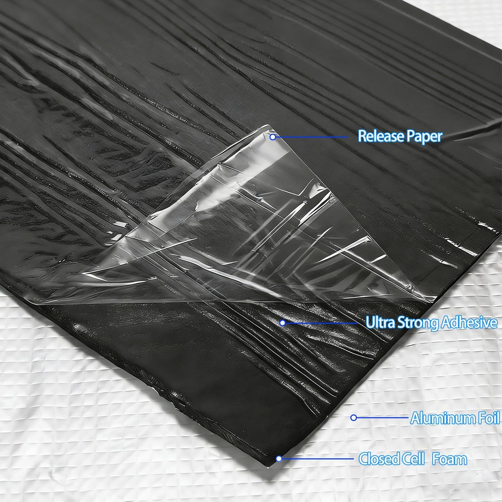 Material Aislante Acústico para Coche 200x50cm Plancha Insuladora | Lámina Aislante Térmico y Acústico para Coche en Invierno y Verano