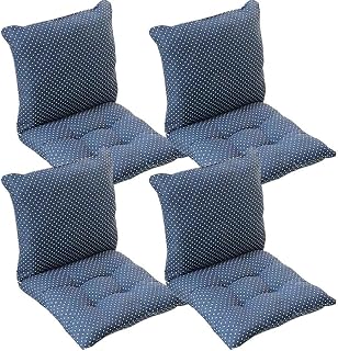 Pack 1/2/4 Cojines de Silla con Respaldo Lavable Cómodos Acolchados Cómodo Cojín para Sillas Comedor para Oficina Jardín Interior Exterior(Style2,45x45cm(2PC))