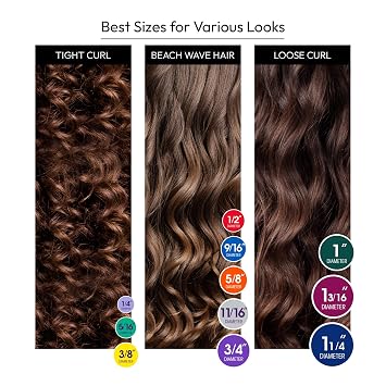 Red by Kiss Flexi Rods 7, 5/8 Diameter - Heatless Hair Curler for 90S Glamorous Bouncy Curls Beach Waves, No Slips, Sleep Styler (6 PCS x 3 Packs)