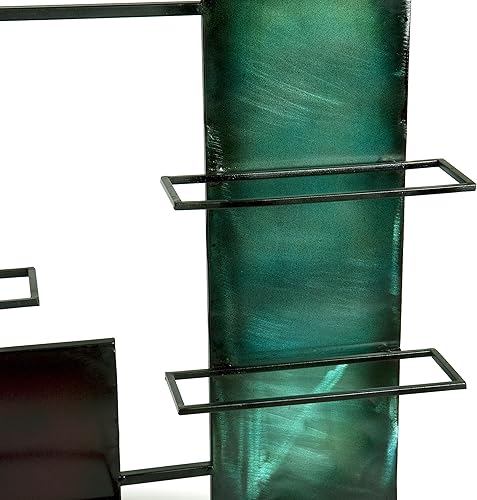 Miniatura 3 de Home Decorators Collection Escultura de pared para almacenamiento de vino, 24 pulgadas de ancho x 38.5 pulgadas de alto, bronce