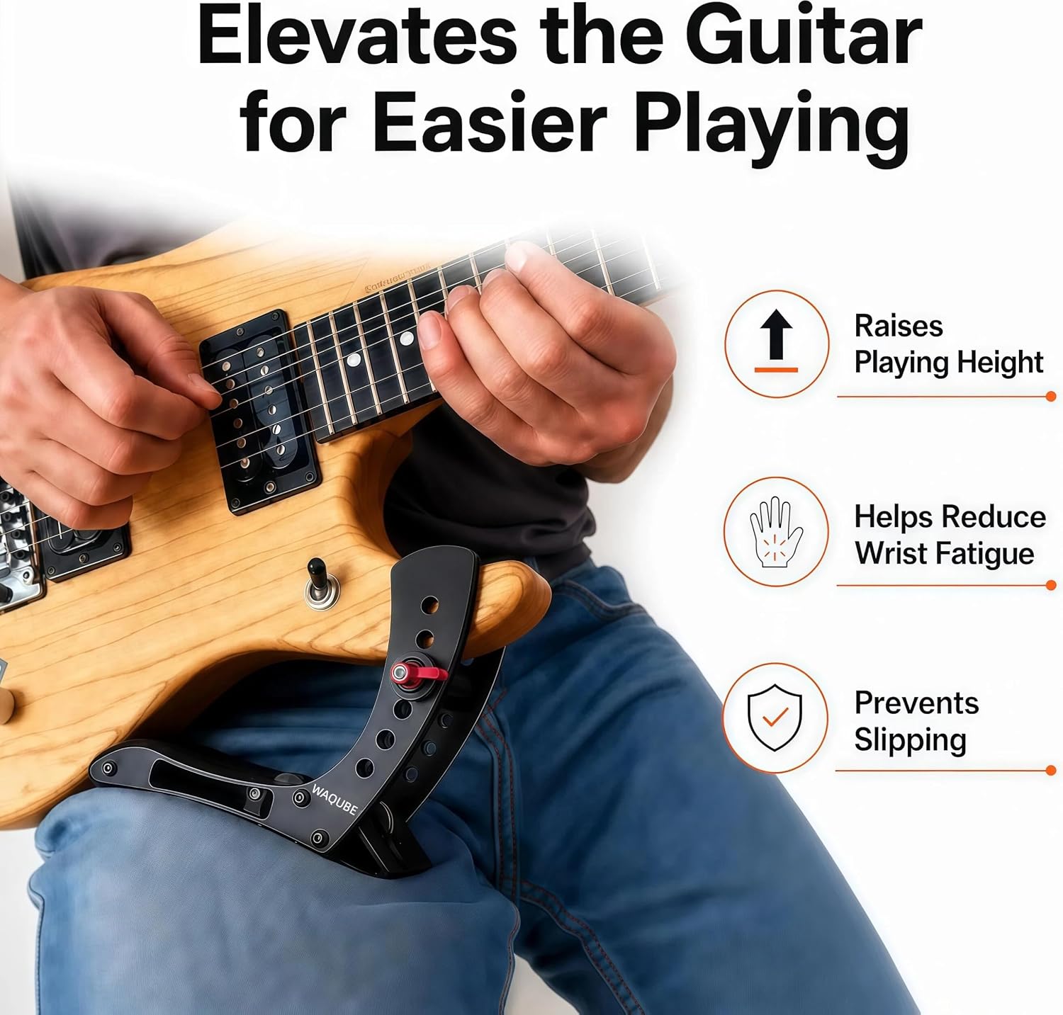Electric Guitar Leg Rest, Aluminum Adjustable Ergonomic Support