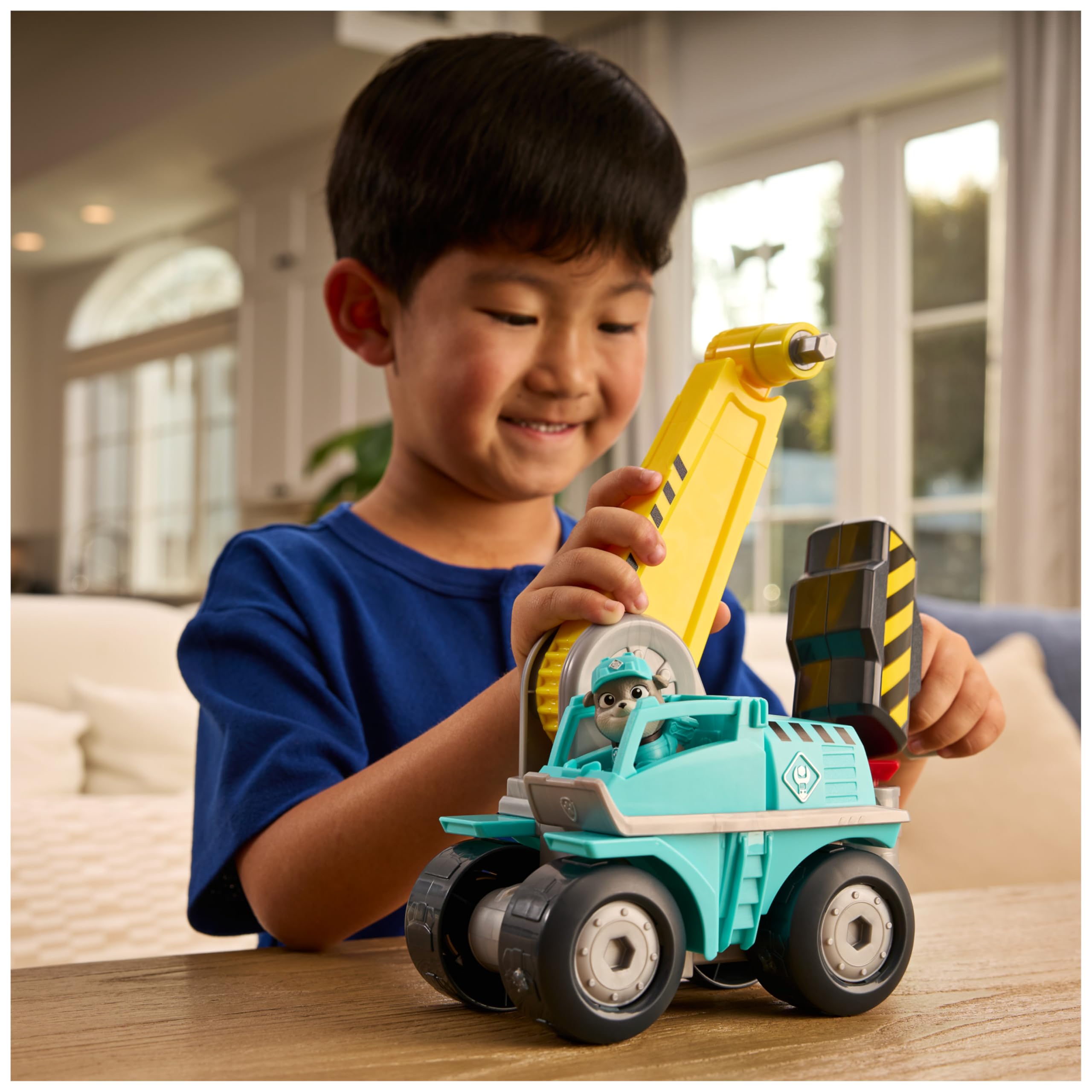 Ruben & Compagnie - Véhicule Démolition Molly - Voiture Figurine Pat Patrouille À Collectionner - Dessin Animé Aventures Constructions - Pat Patrouille Jouet - Voiture Enfant - Jouet Enfant 3 Ans Et +