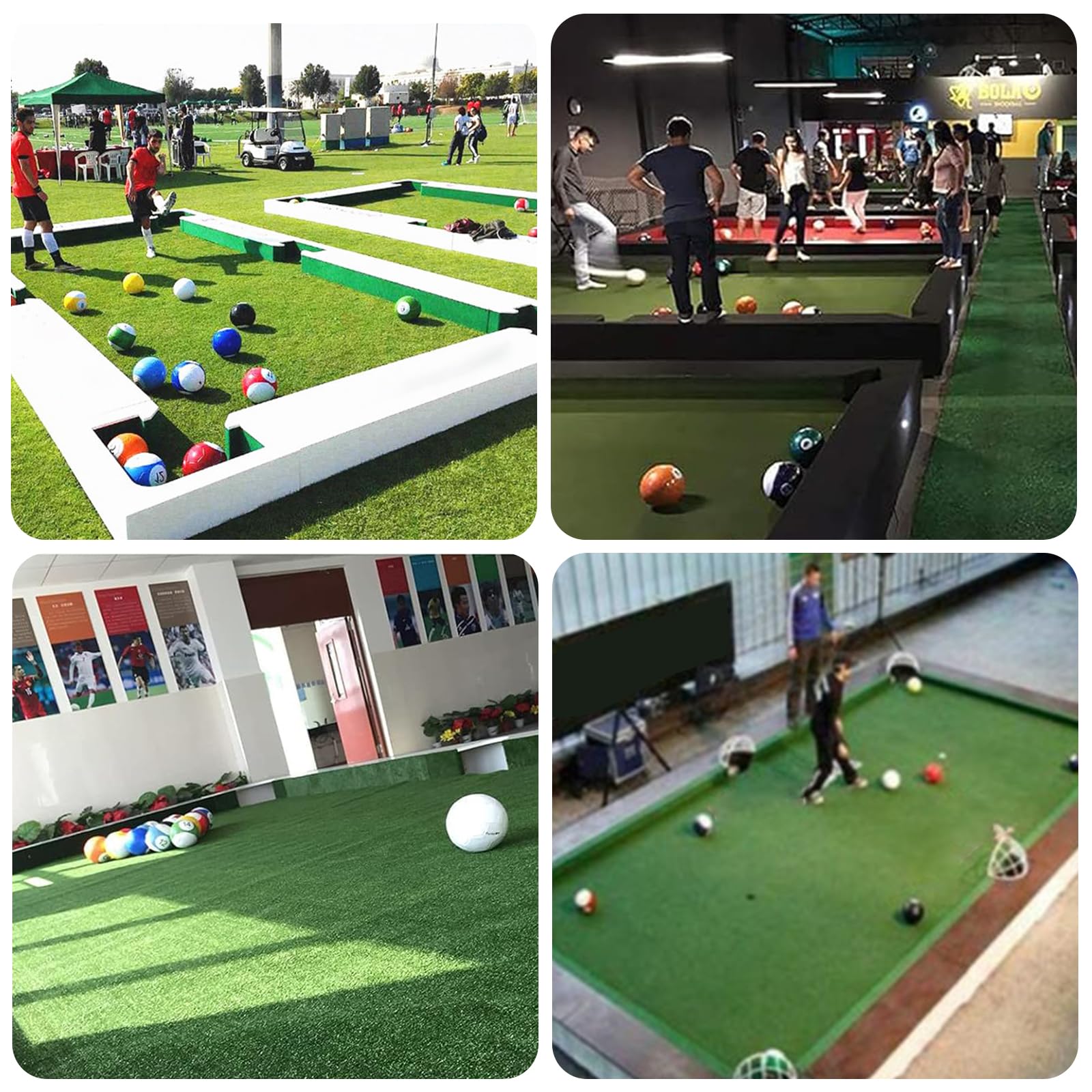 16 Teiliges Leder FußBall Pool Kick Billard Set, Sportspiel FüR Erwachsene, FüR HinterhofräUme, AußEn- Und Innenbereich