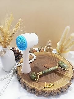 جيني فرشاة تنظيف الوجه 2 في 1: تنظيف عميق وتقشير انواع البشرة، روتين العناية بالبشرة اليومي