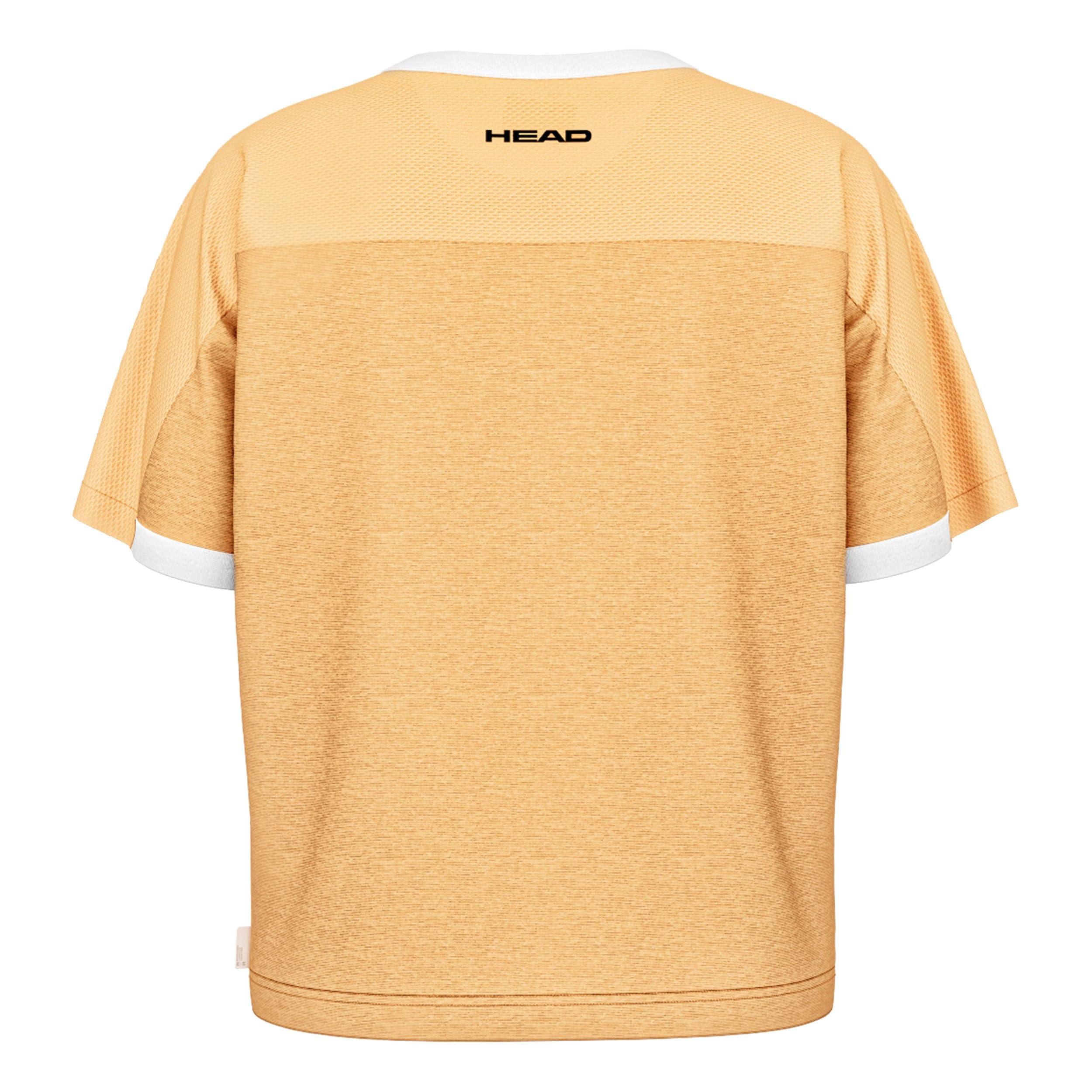 HEAD Performance Play Tech Maglietta Donna Giallo Oro