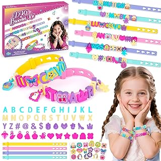 Gift Girls 5 6 7 8 9 Years: Friendship Bracelets Make Yourself, Craft Set Children from 6 Years Rubber Bracelets Make Yourself Children Toy from 5 Years Craft Girls Gifts 5 6 7 8 9 Years