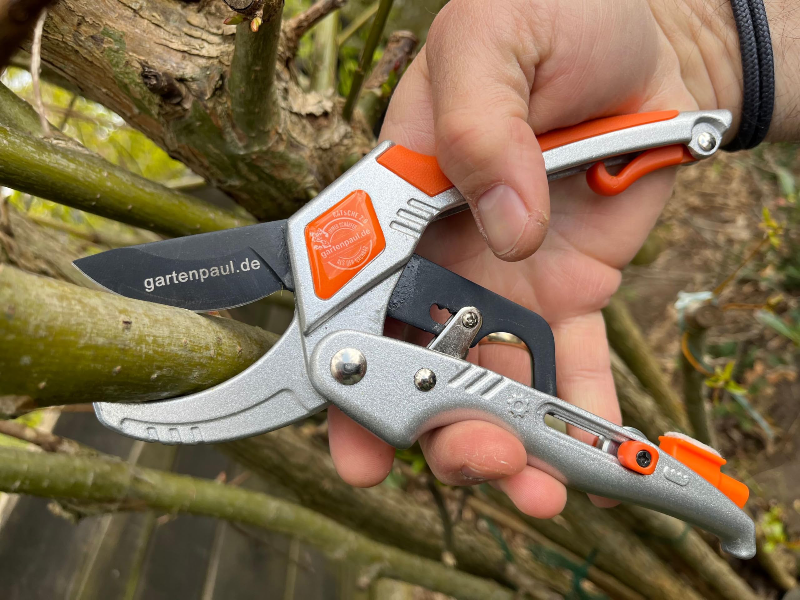 Gartenscheren Set – Ratschengartenschere 2.0 & Blumenschere | Ergonomisch, stark & präzise