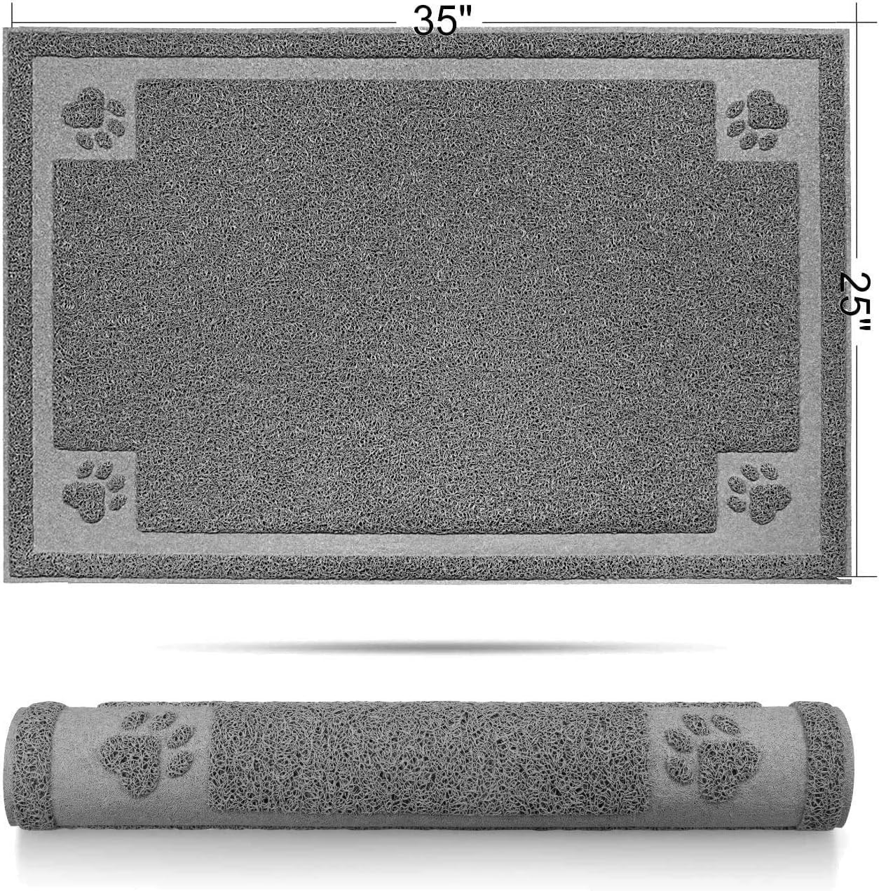 SHUNAI Pet Feeding Mat for Dogs and Cats 35 x 24 Inches