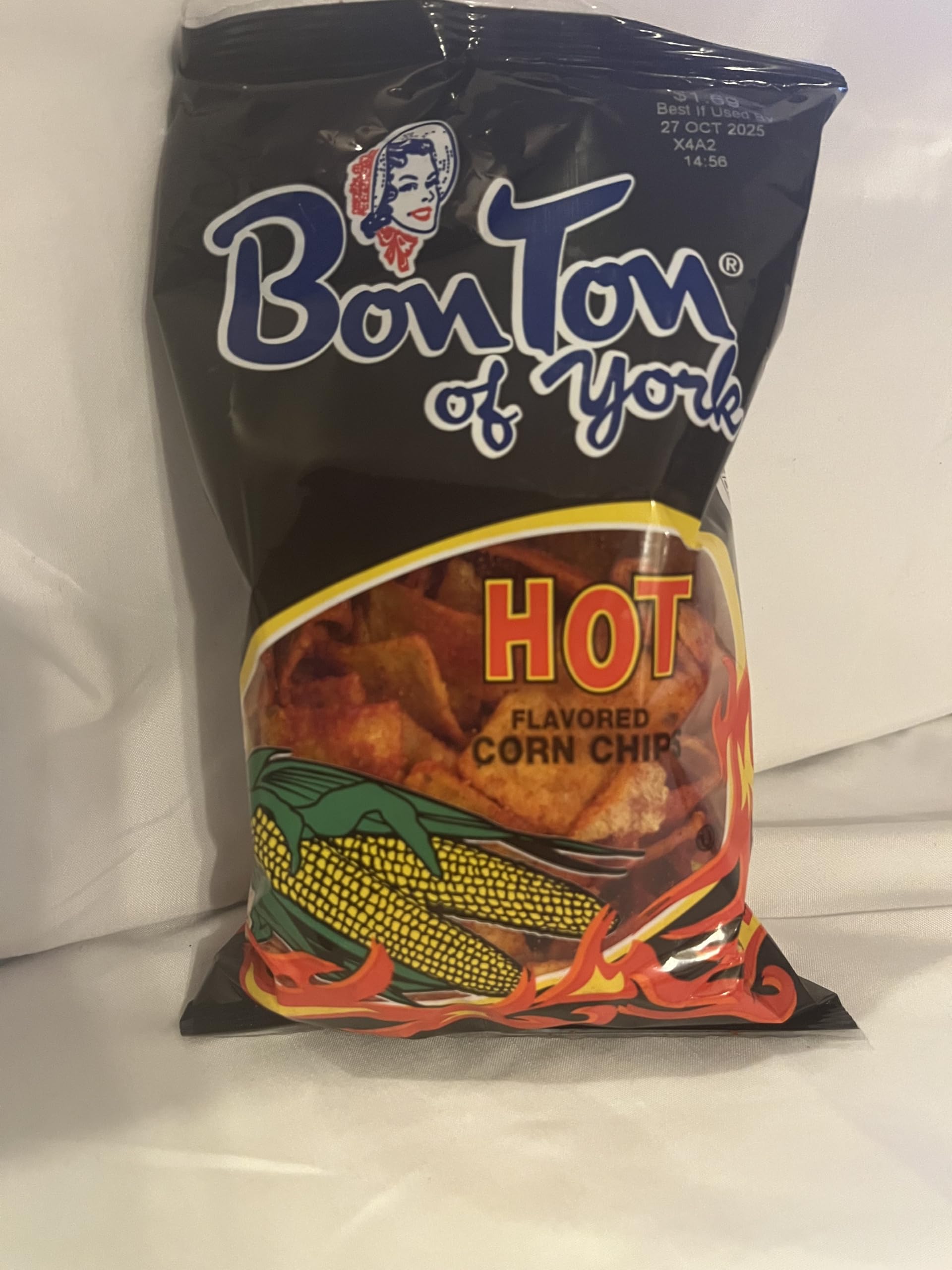 Amazon.com: Bon Ton Hot Corn Chips, Spicy Snacks, Black Packaging