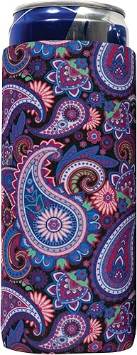 Miniatura 6 de QualityPerfection Fundas delgadas para enfriar latas, diseño de cervezabebida energética de neopreno de 12 onzas, termoenfriadores para bebidas