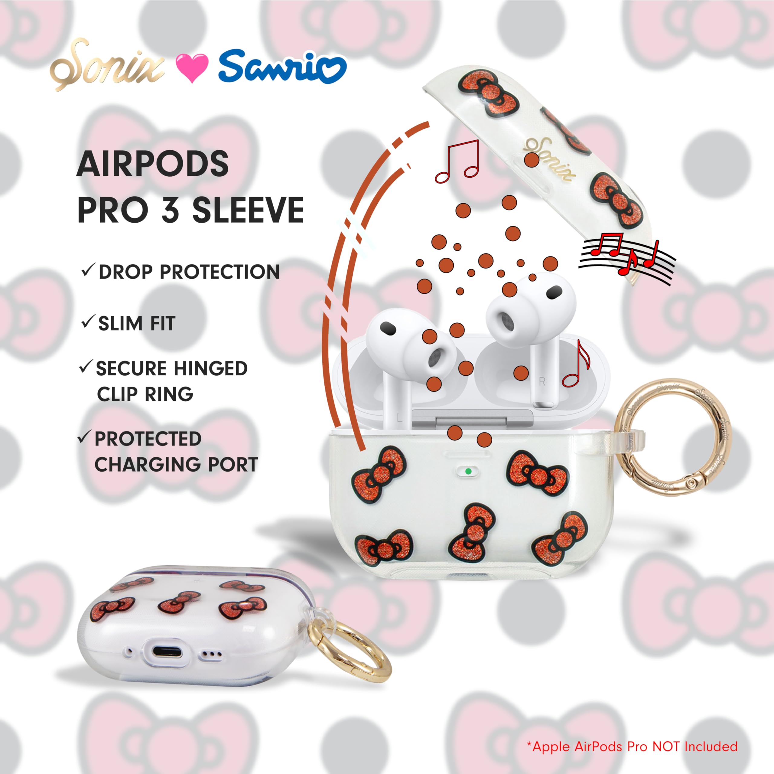 Amazon.co.jp: Sonix x サンリオ AirPods Pro 3 保護ケース - ハード