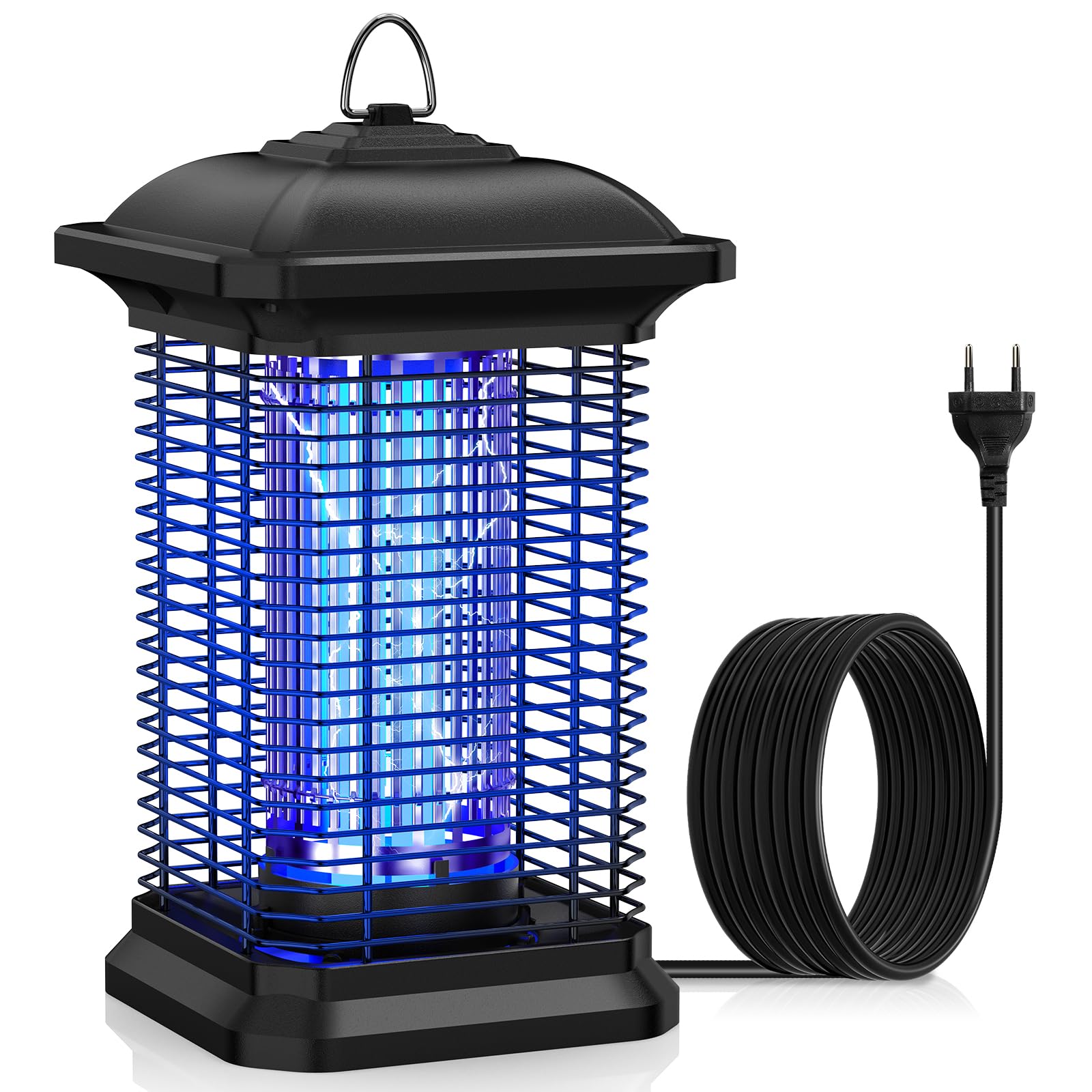 Lampe Anti-Moustiques UV 6W - Tueur D'Insectes Électrique 1000V - Couverture 80 M² - Pour Intérieur/Extérieur