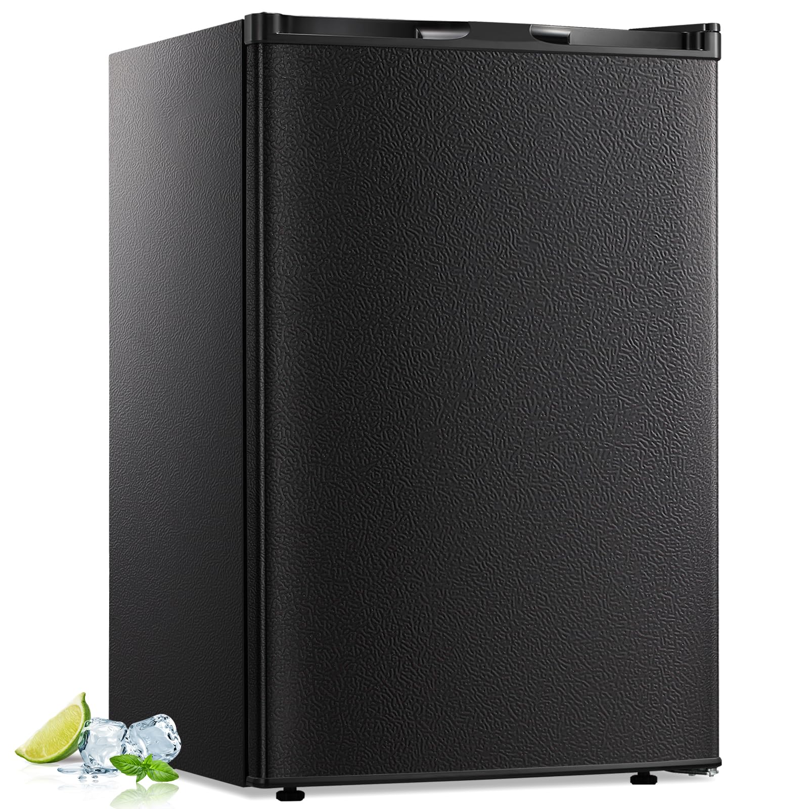 R.W.FLAME Upright Compact Freezer 3.0 Cu.ft, Freestanding Mini Freezer with Removable Shelf, Single Door, Adjustable Temperature Control, for Home, Office, Apartment(Black) | Fridge.com